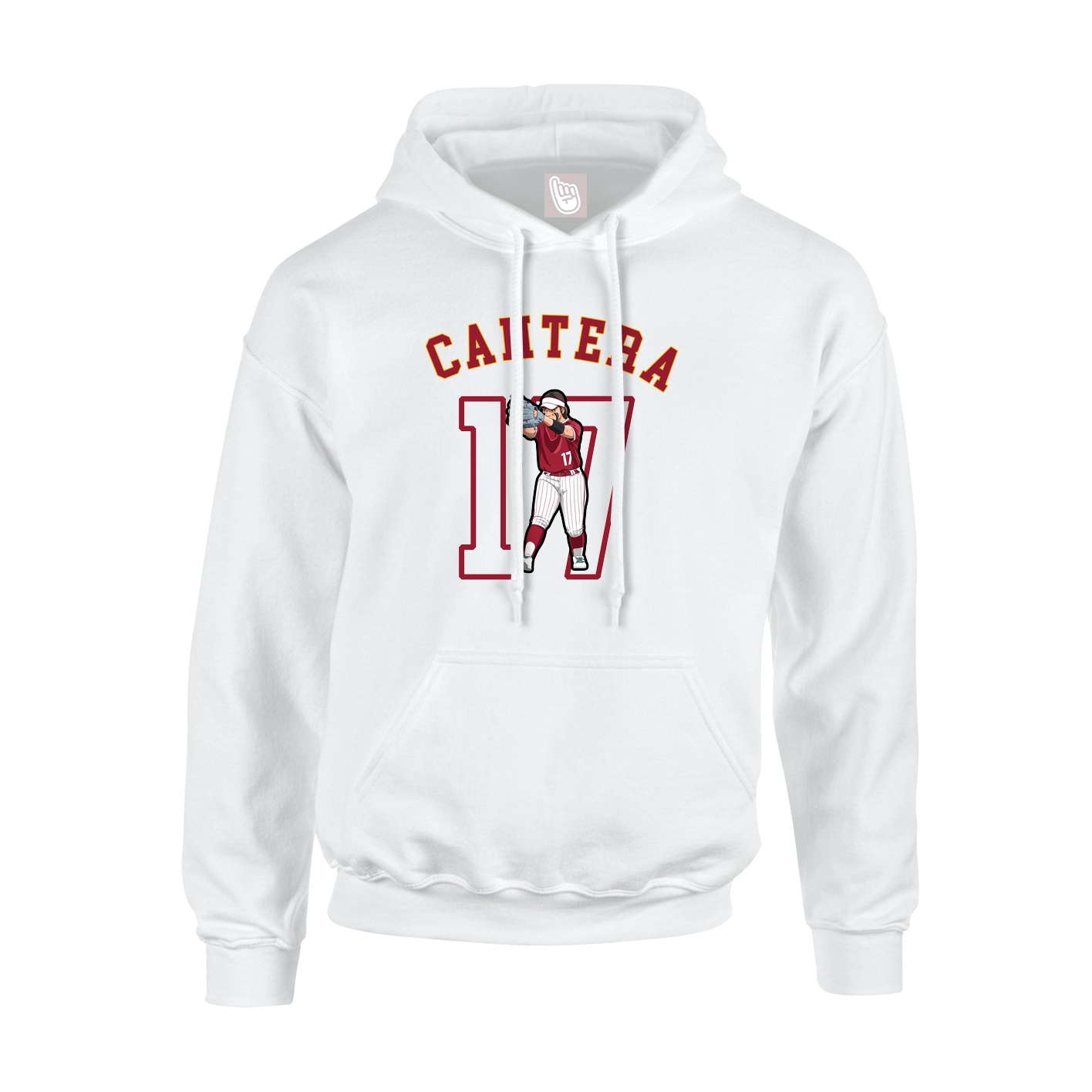 Hoodie — Shirsey Arch in White