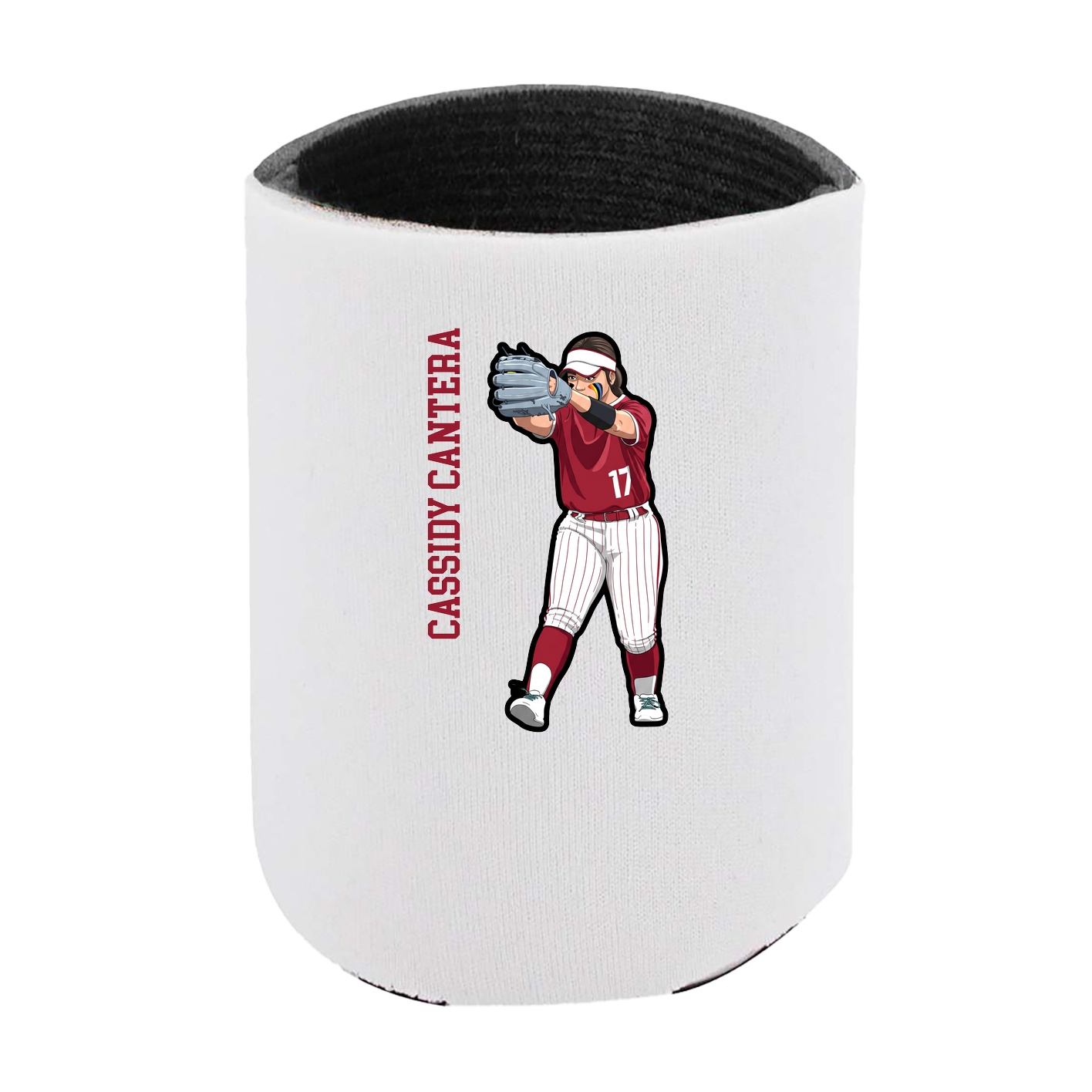 Can Holder — Name Vertical in White