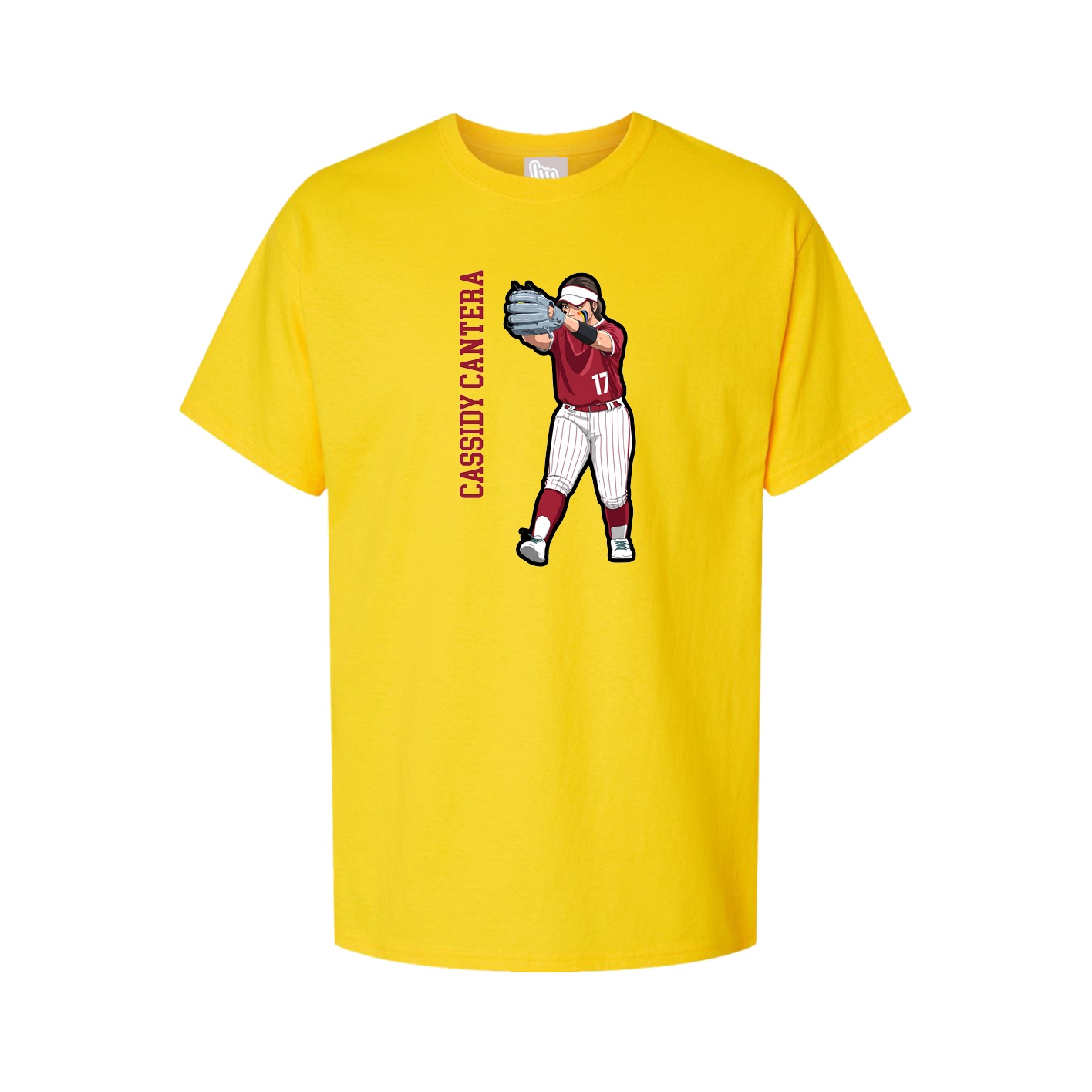 Tee — Name Vertical in Gold