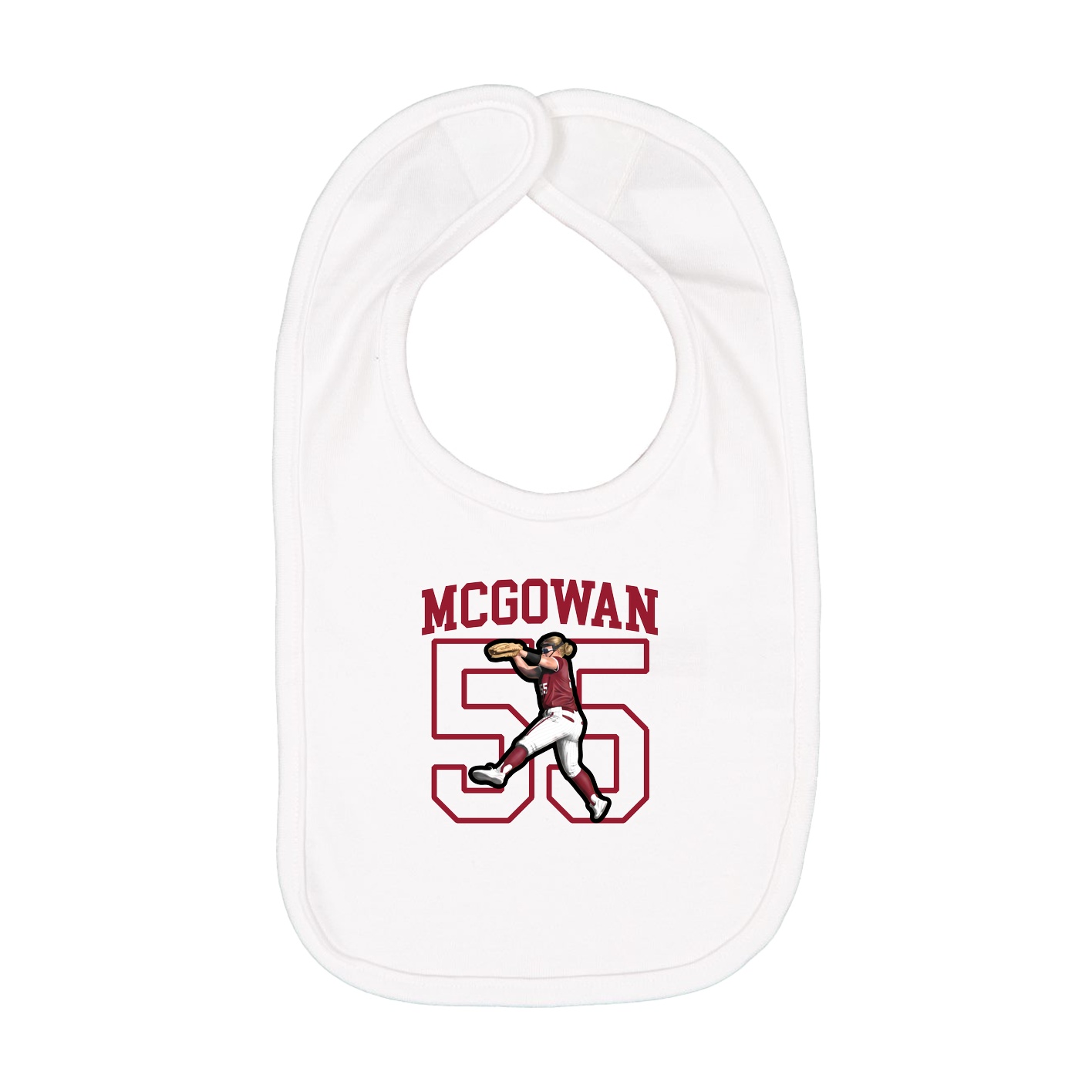 Infant Bib — Shirsey in White