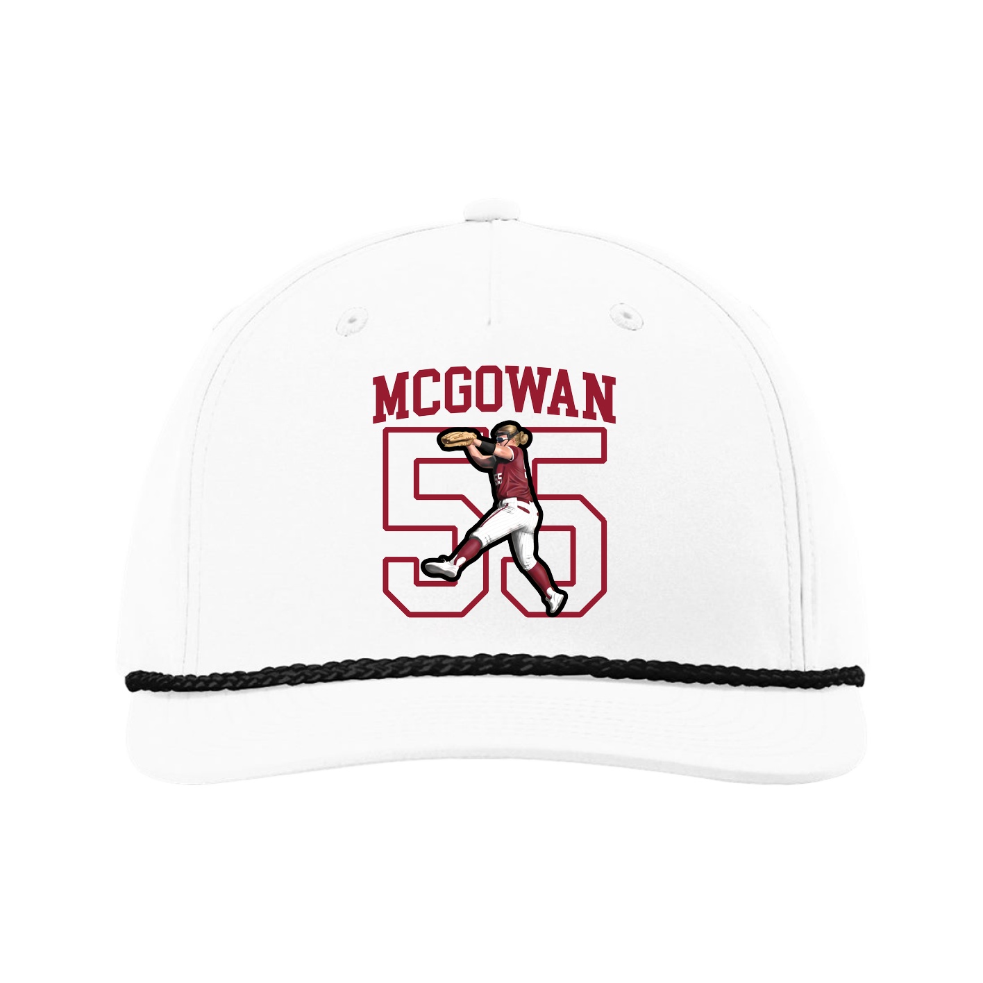 Five-Panel Classic Rope Cap — Shirsey in White