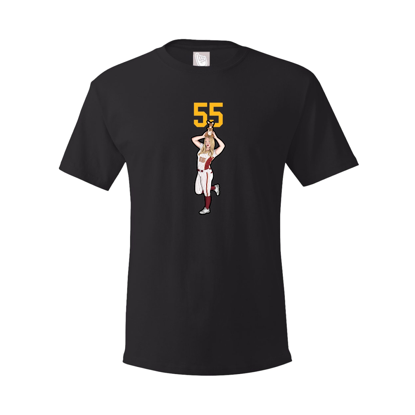 Tee — Number Top in Black