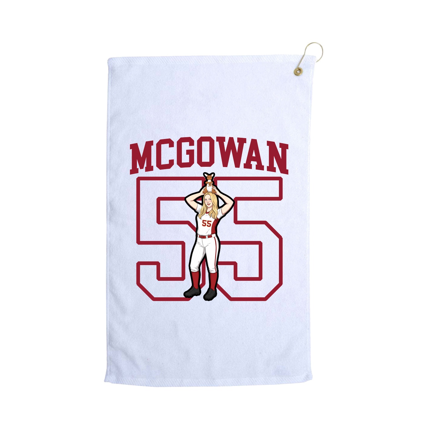 Golf Towel — Shirsey in White