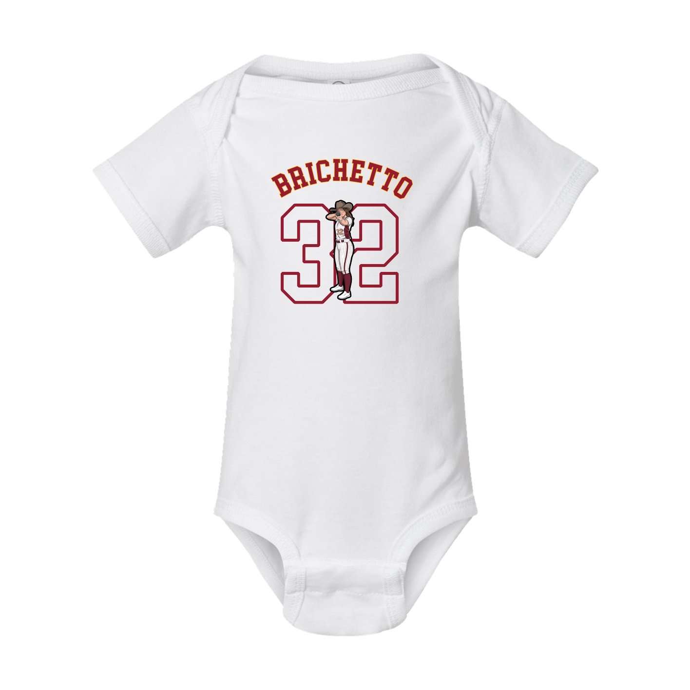 Baby Onesie — Shirsey Arch in White