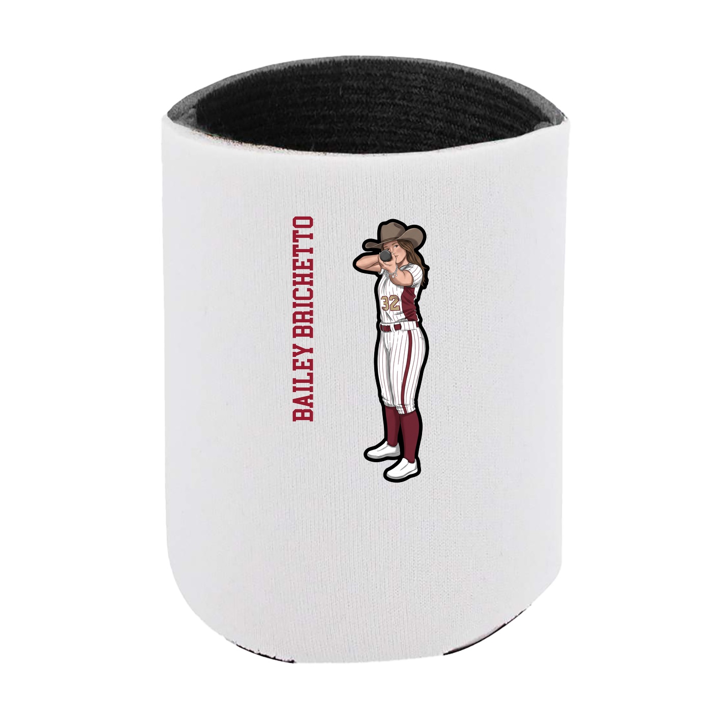 Can Holder — Name Vertical in White