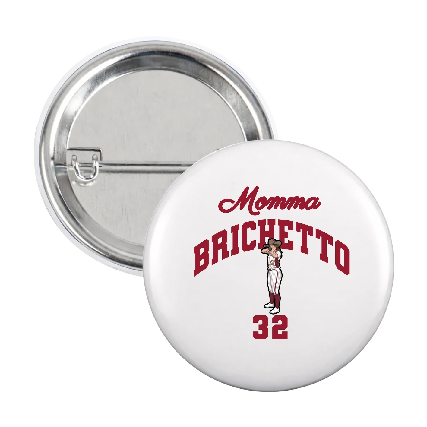 Game Day Button — Mothers Day Arch in White