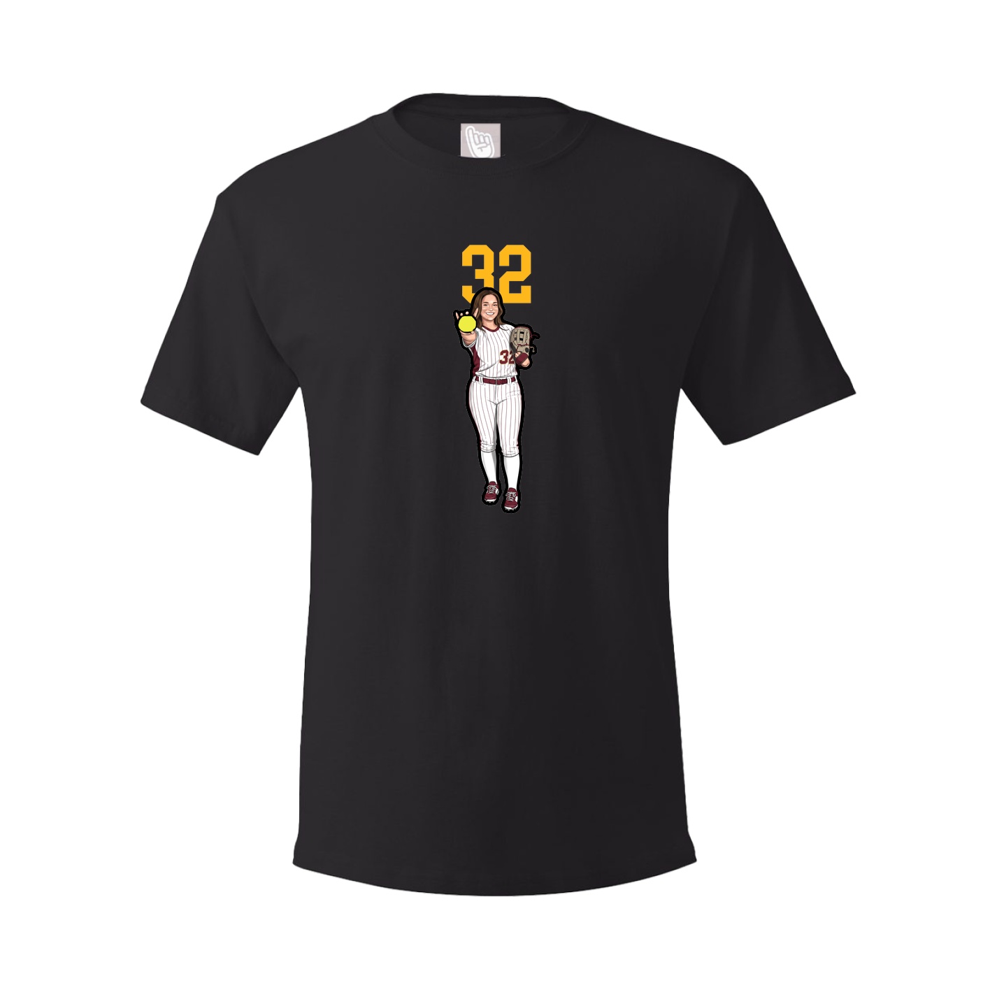 Tee — Number Top in Black