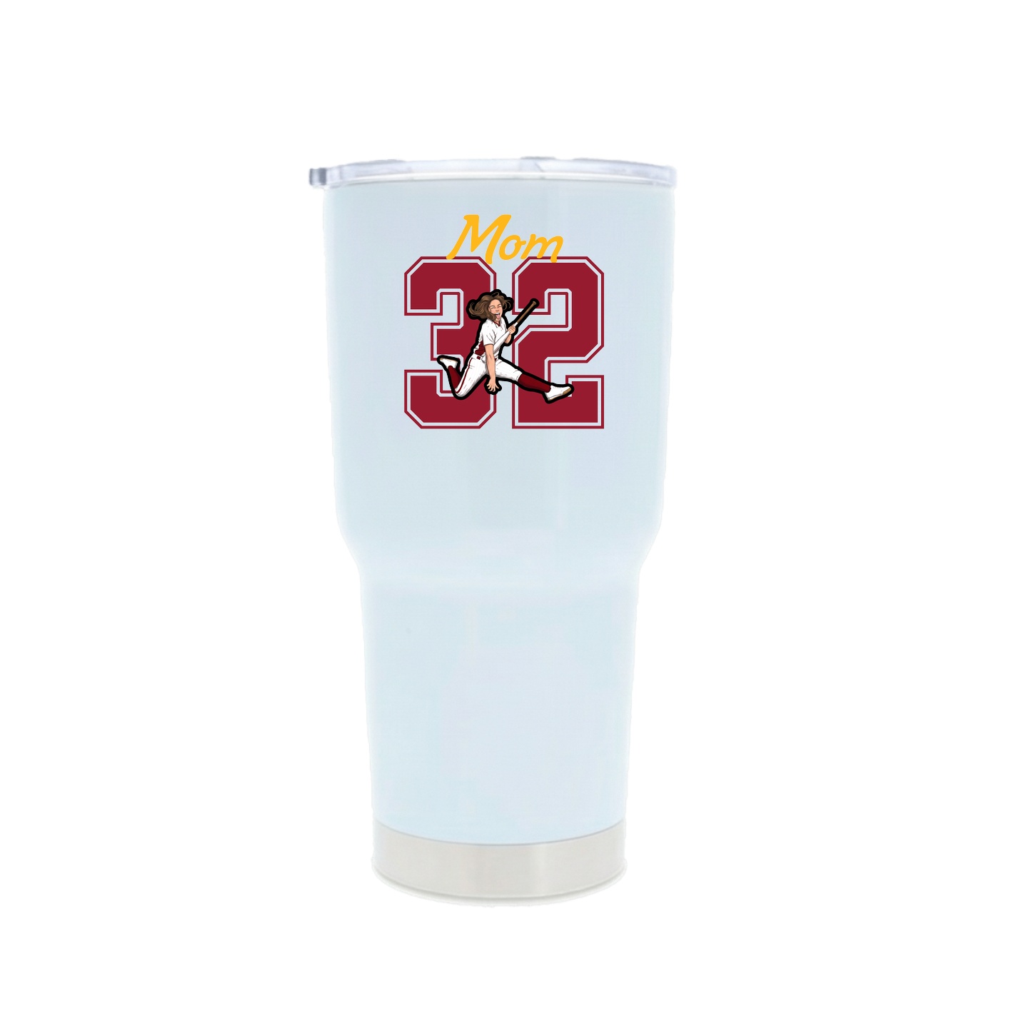 30oz Stainless Steel Tumbler — Mothers Day Shirsey in White