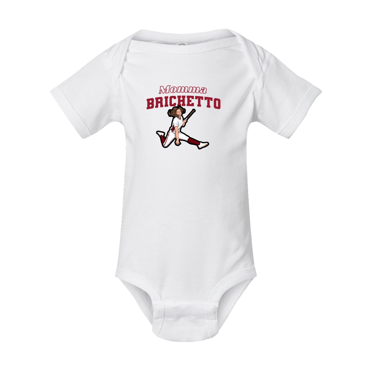 Baby Onesie — Mothers Day Block in White