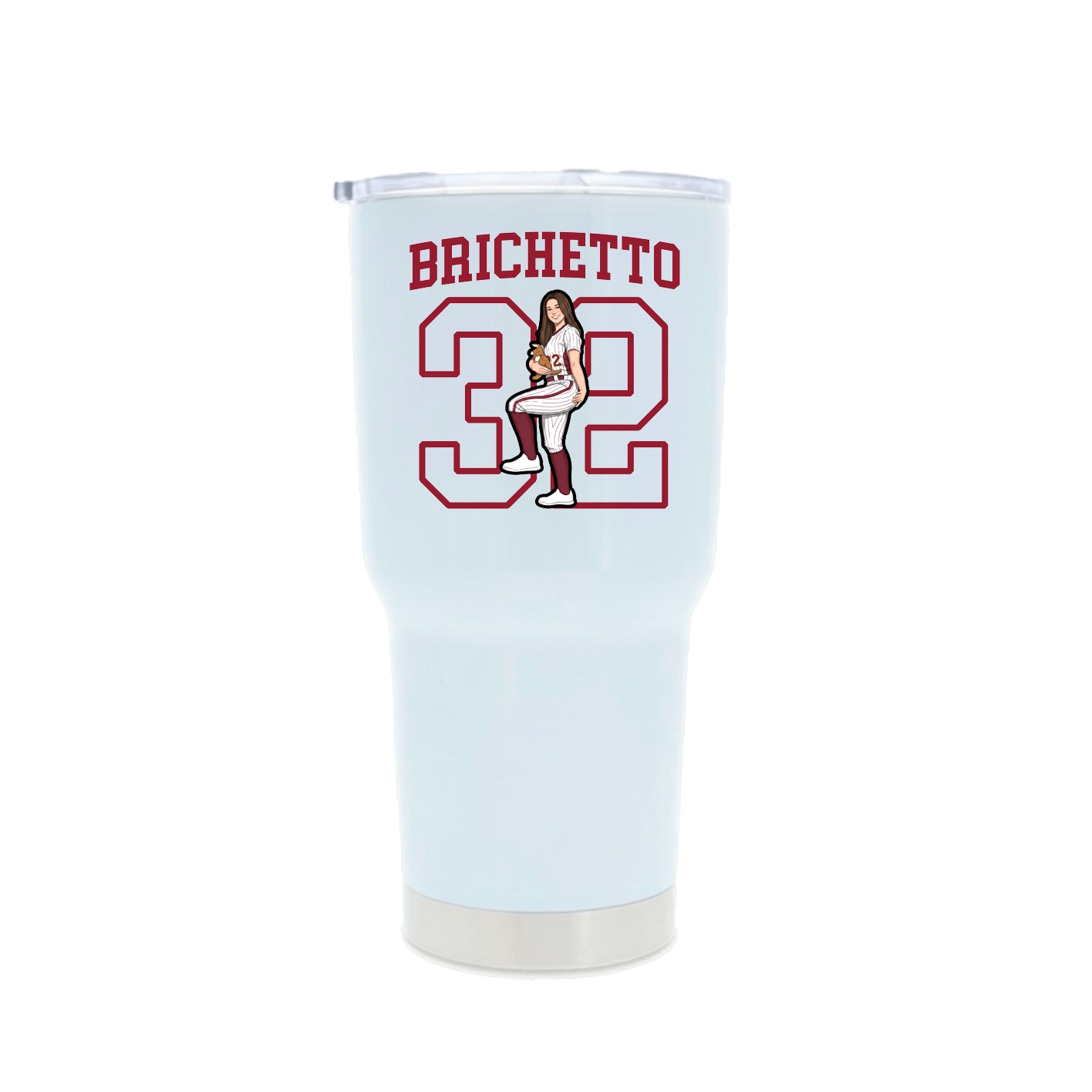 30oz Stainless Steel Tumbler — Shirsey in White