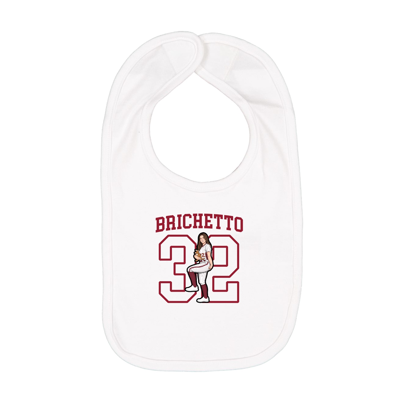 Infant Bib — Shirsey in White