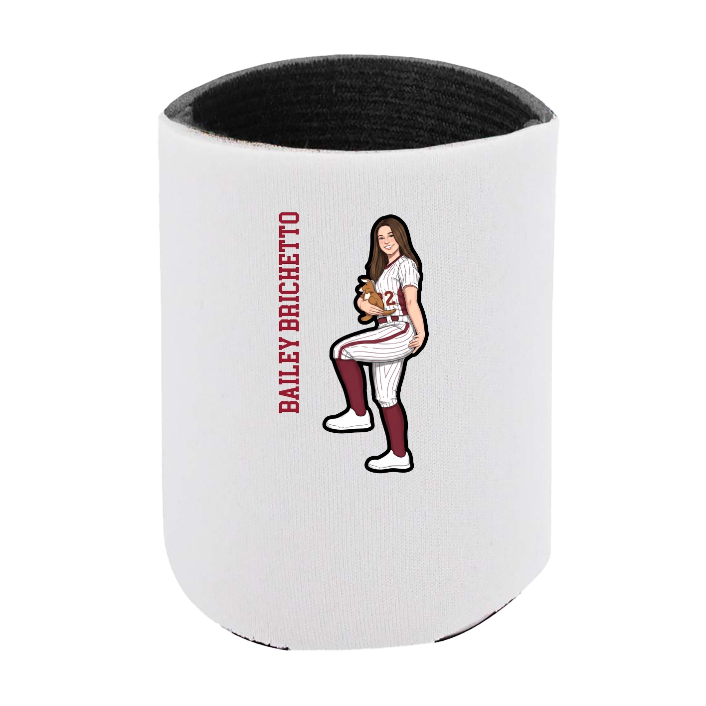 Can Holder — Name Vertical in White