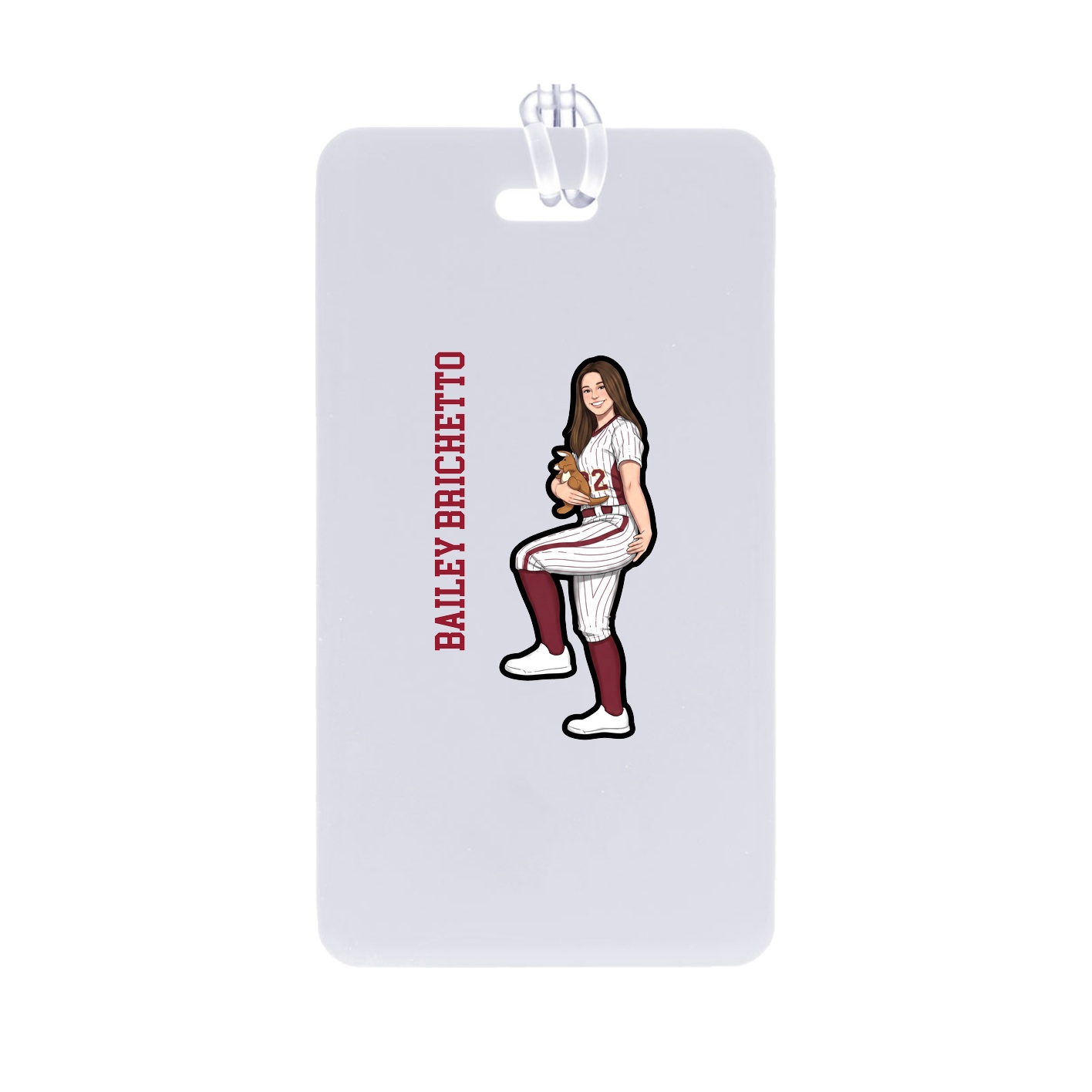 Bag Tag — Name Vertical in Classic