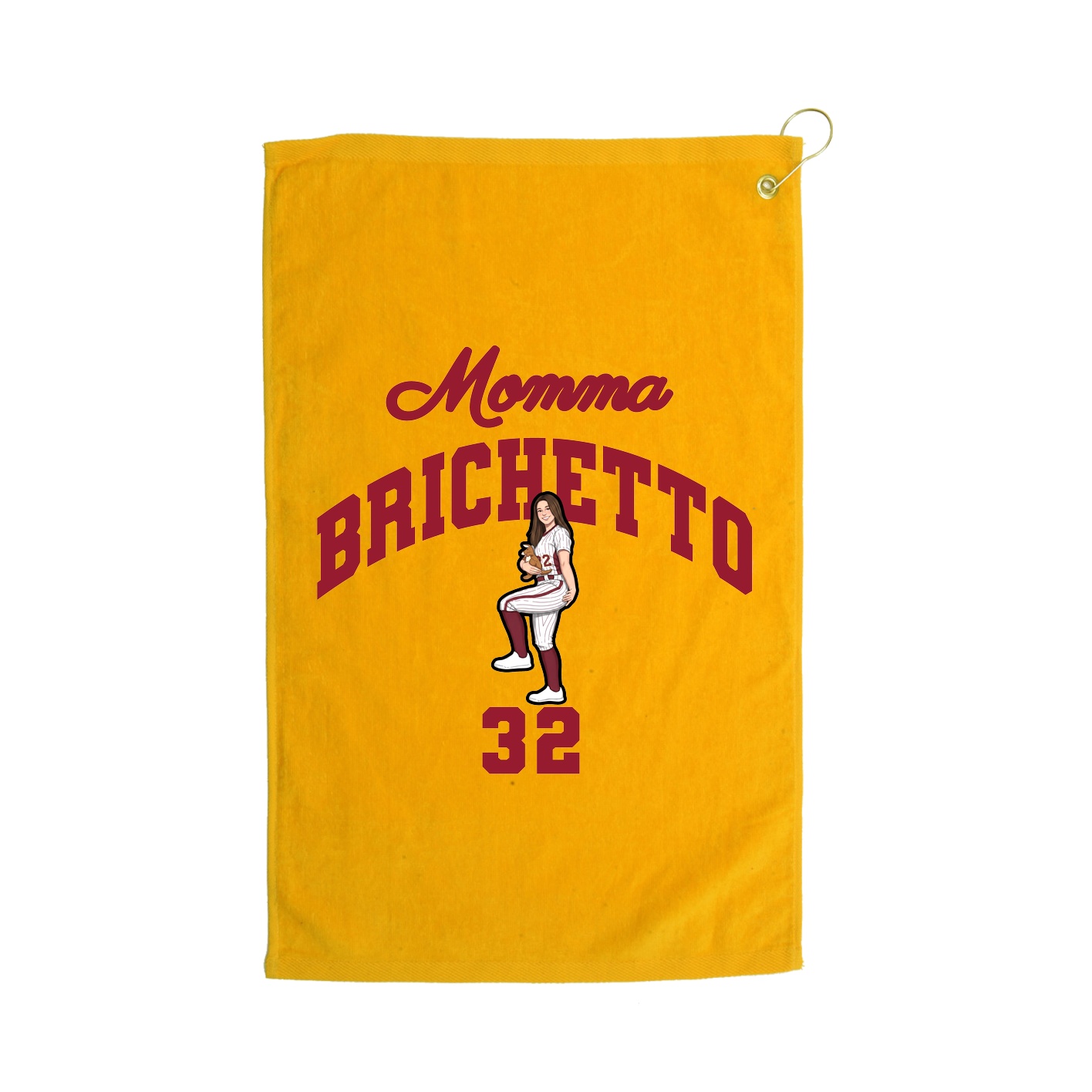 Golf Towel — Mothers Day Arch in Gold