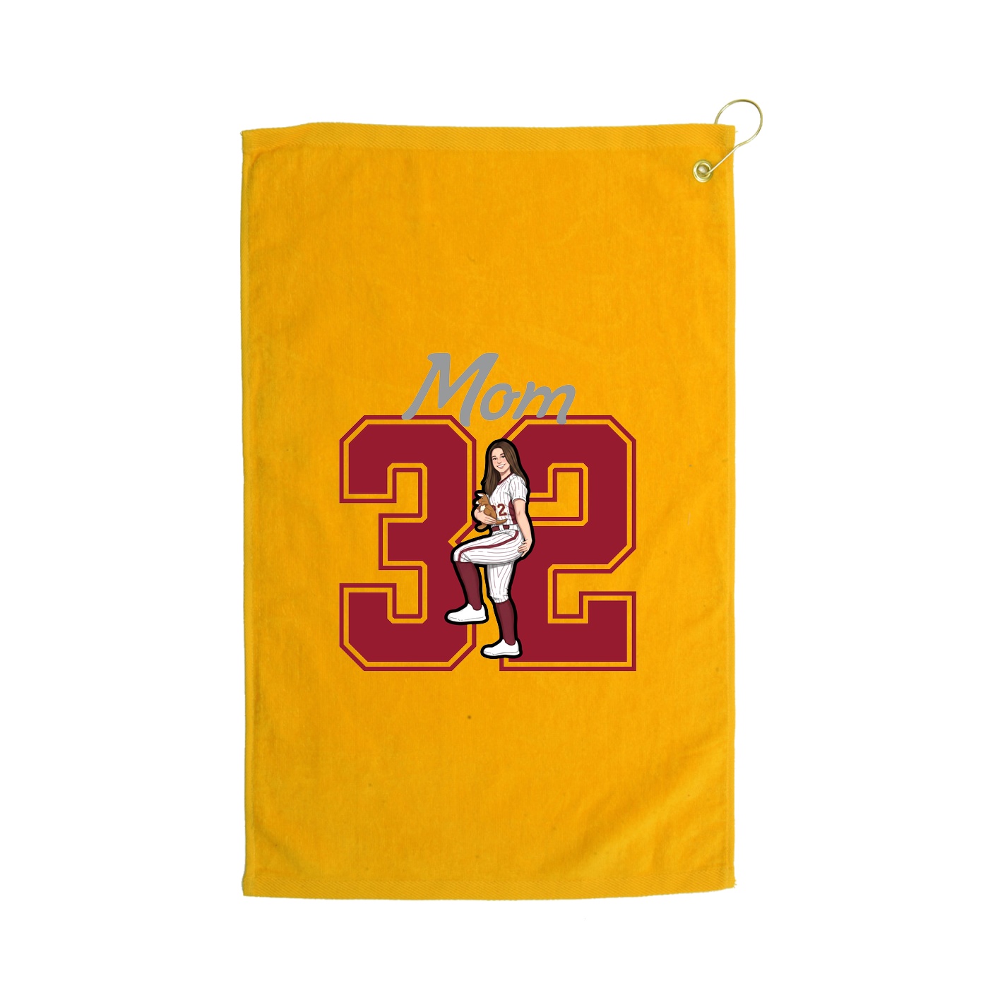Golf Towel — Mothers Day Shirsey in Gold