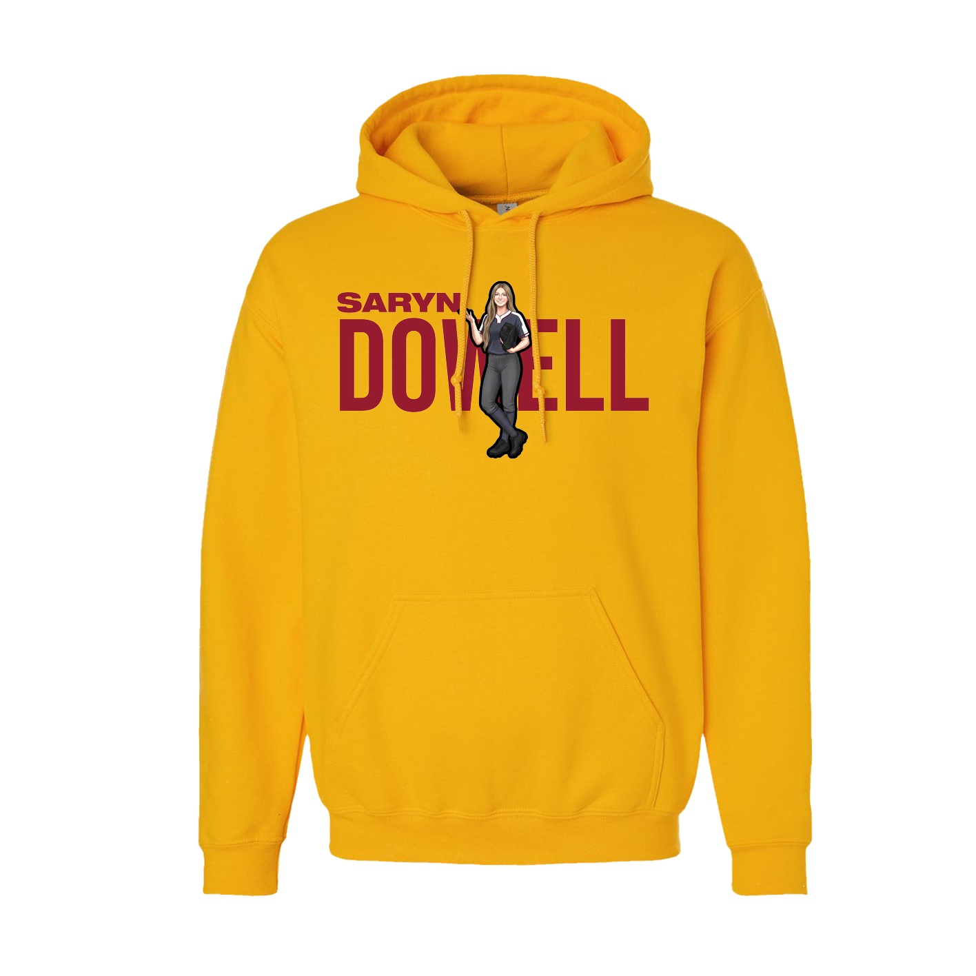 Hoodie — Player Name in Gold
