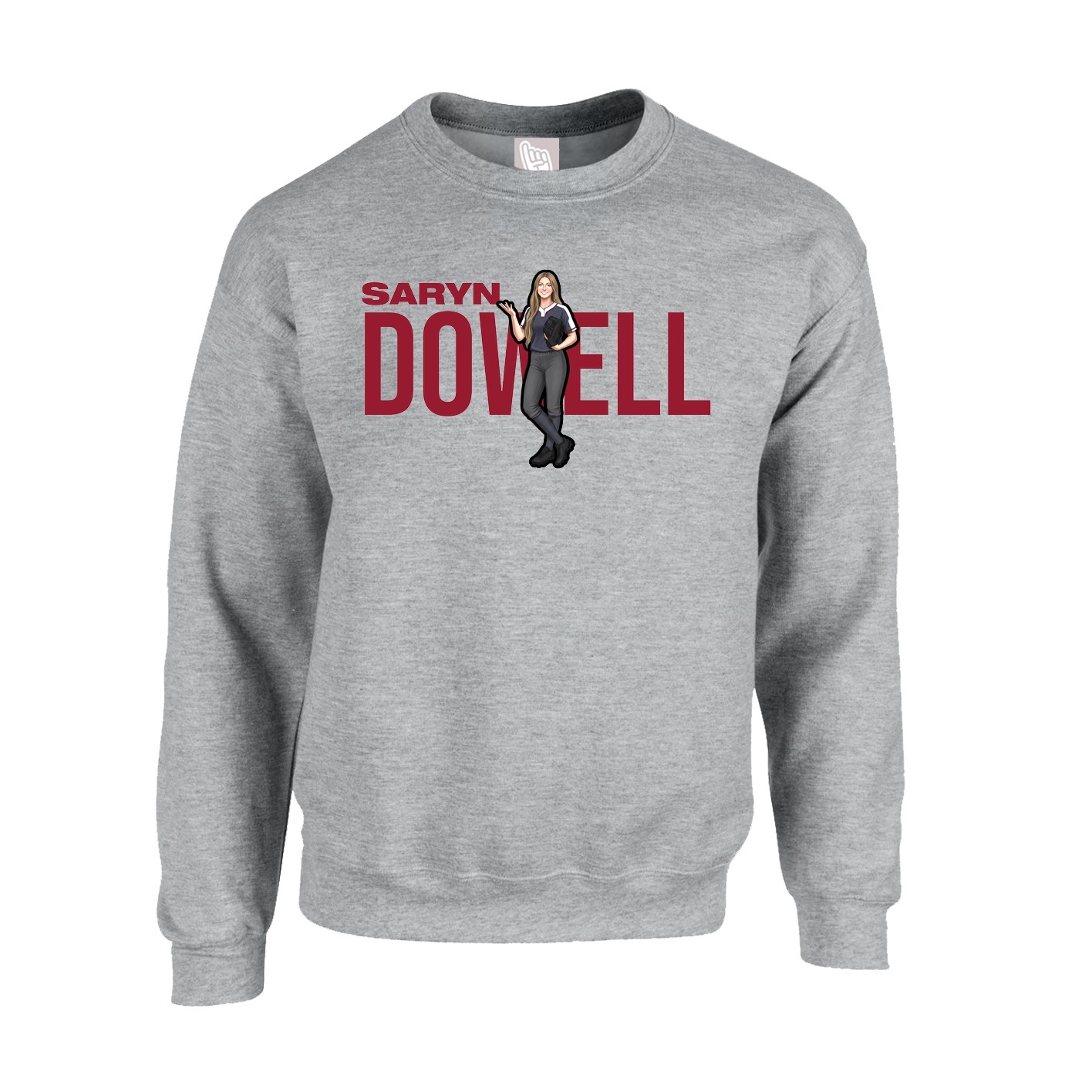 Fleece Crew — Player Name in Grey