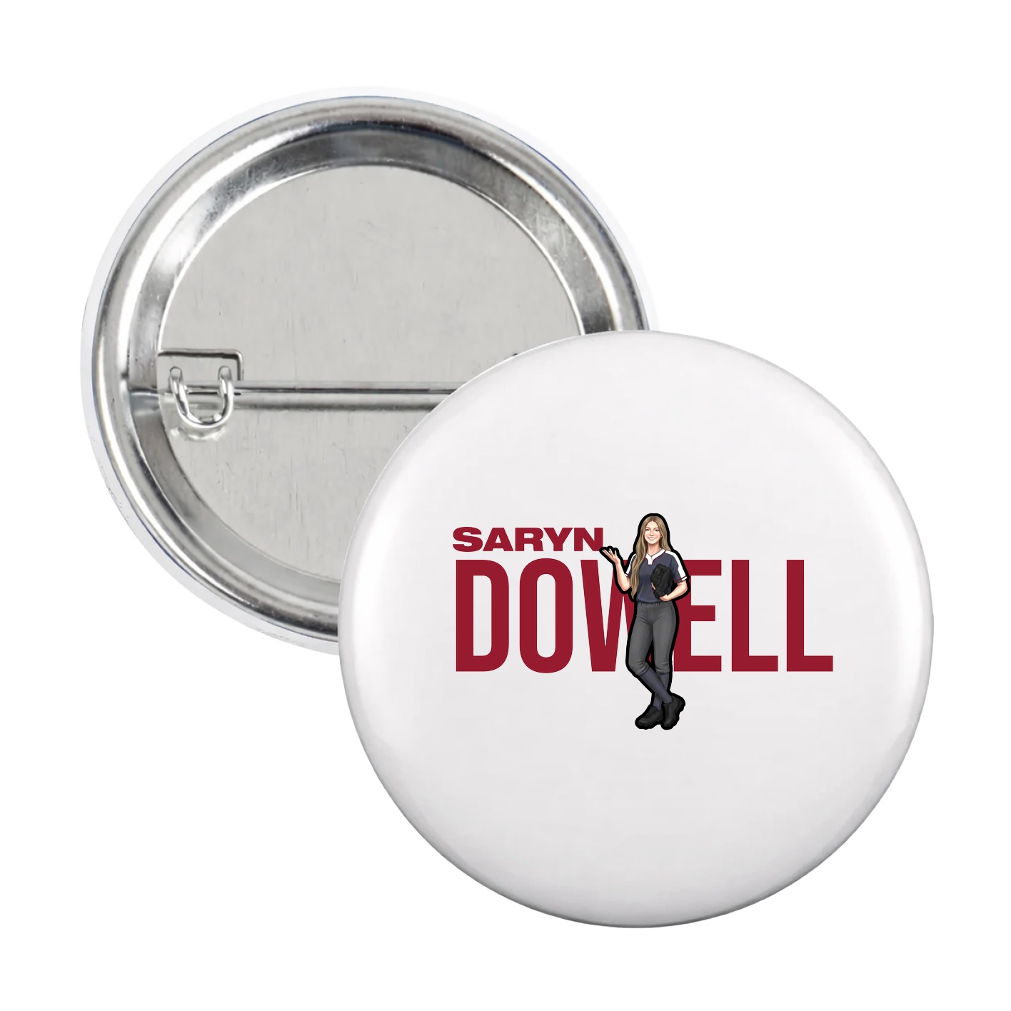Game Day Button — Player Name in White