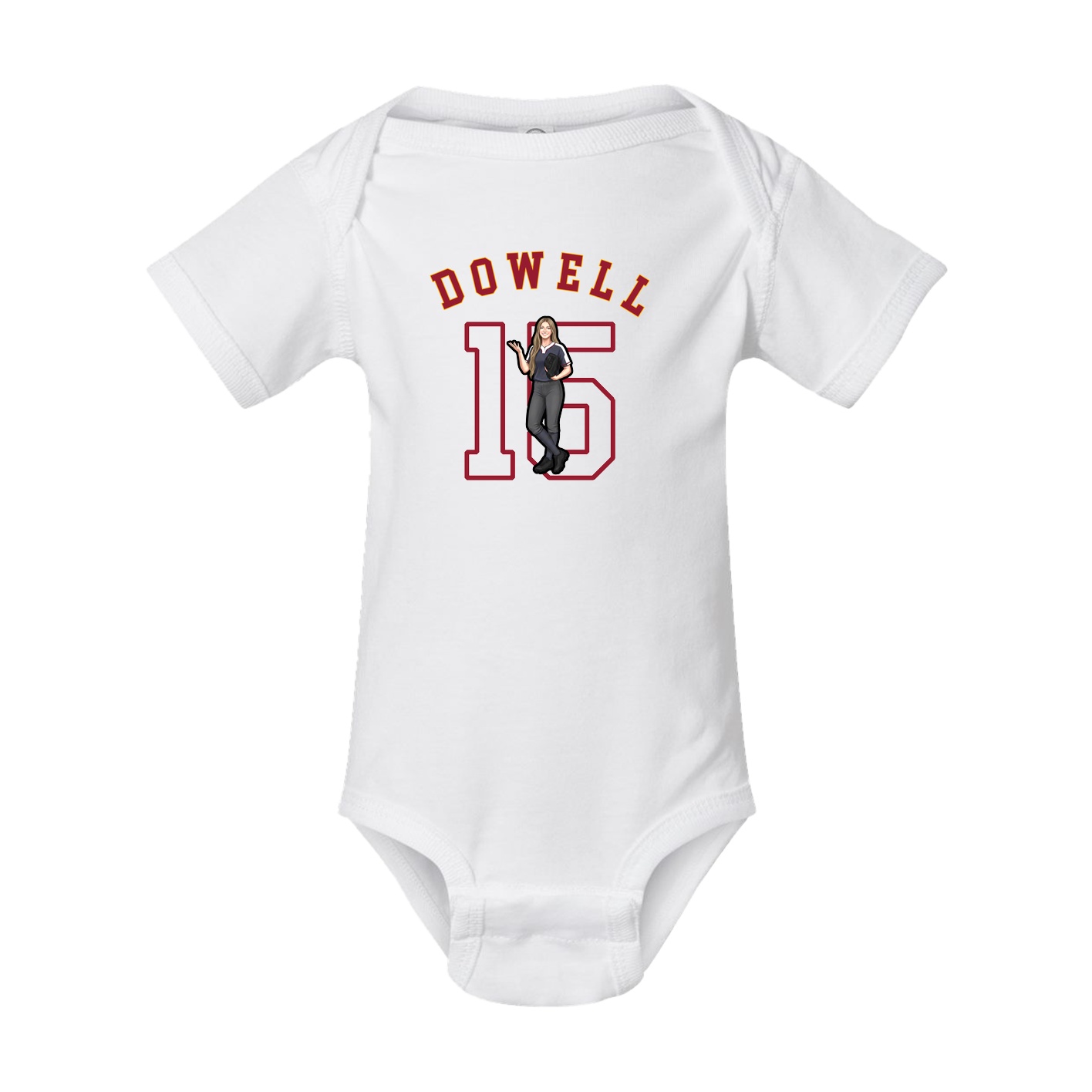 Baby Onesie — Shirsey Arch in White