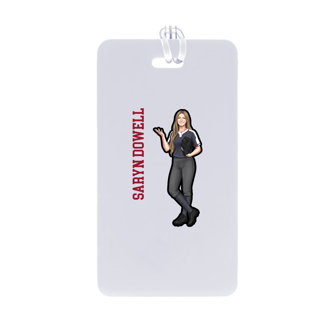 Bag Tag — Name Vertical in Classic