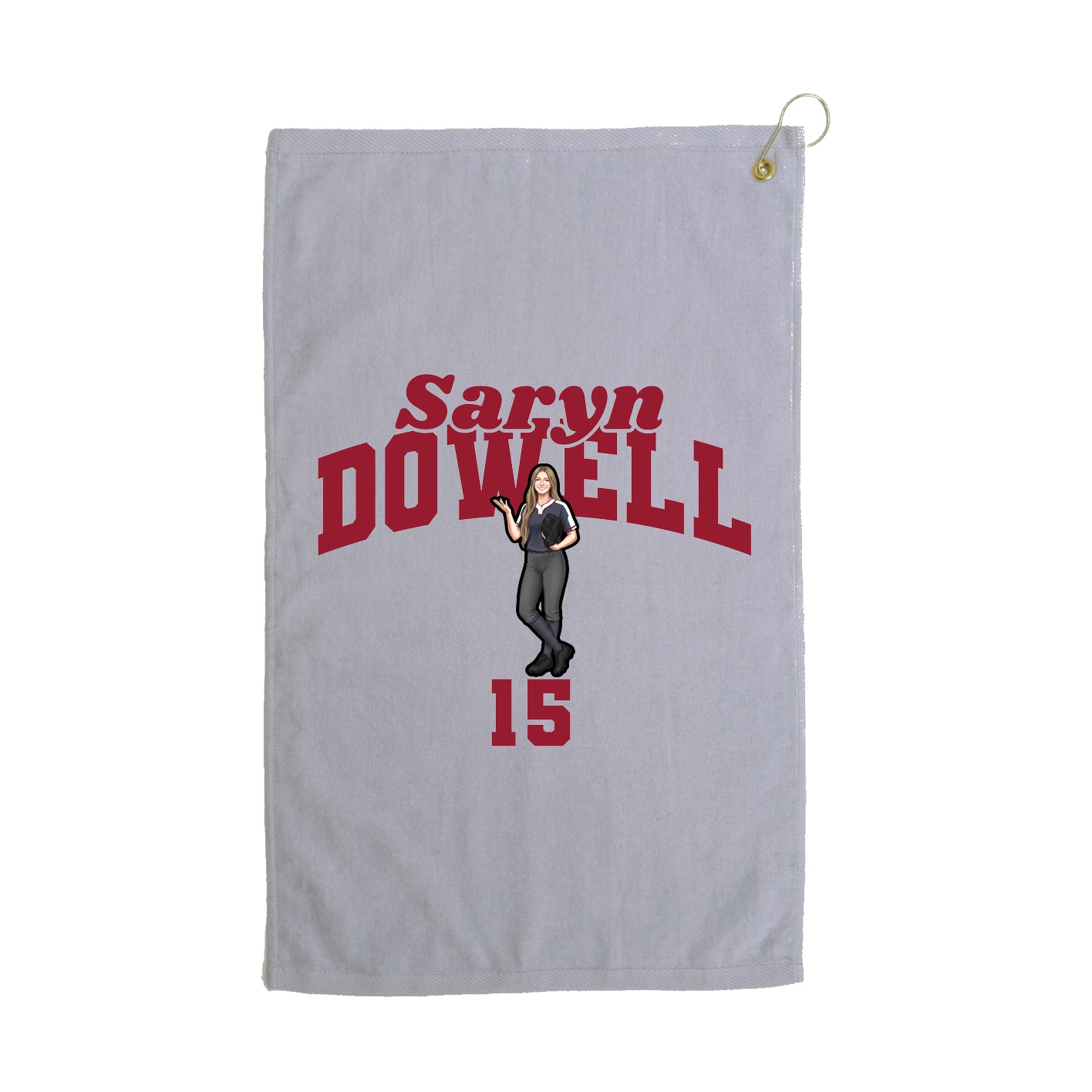 Golf Towel — Signature Arch in Grey