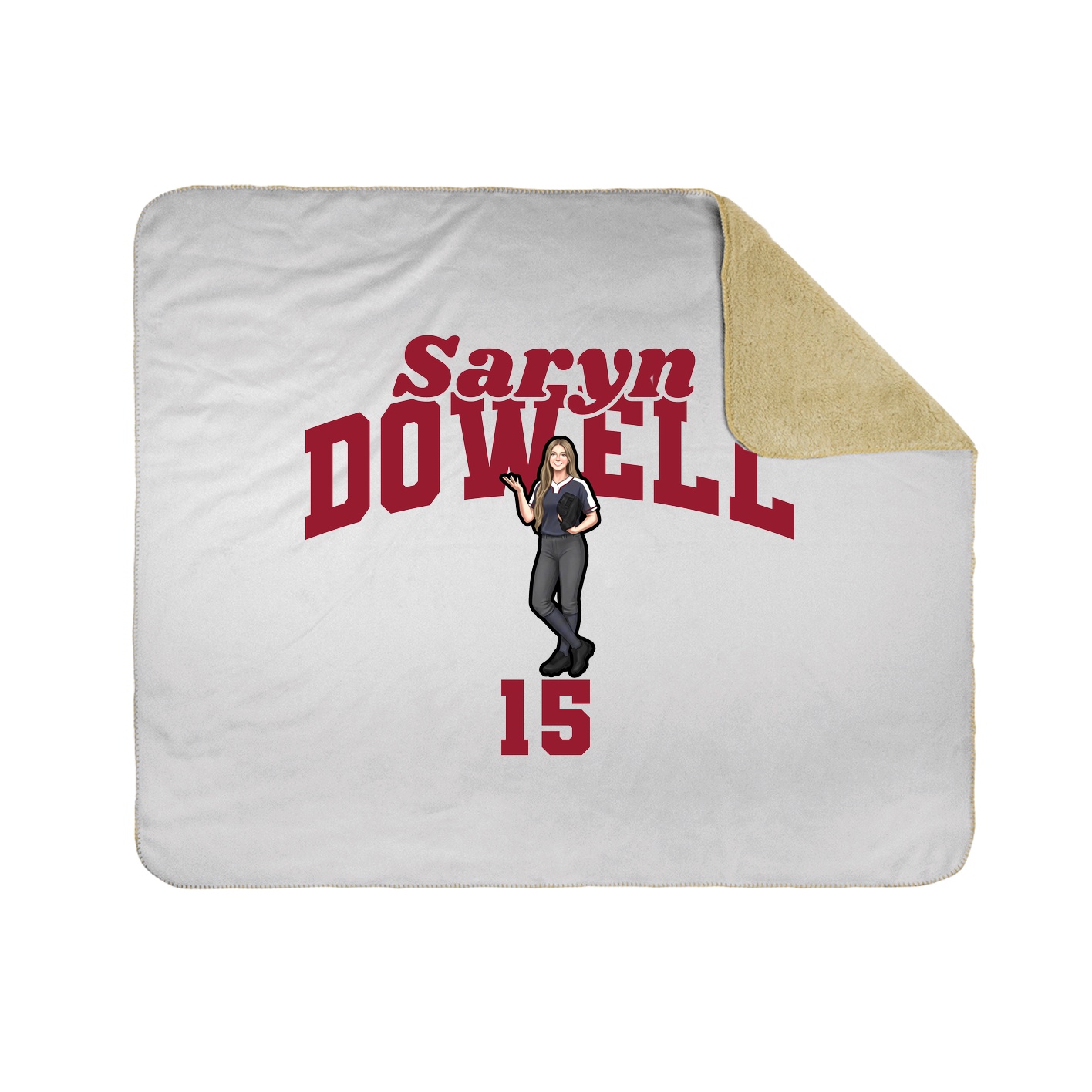 Throw Blanket — Signature Arch in White