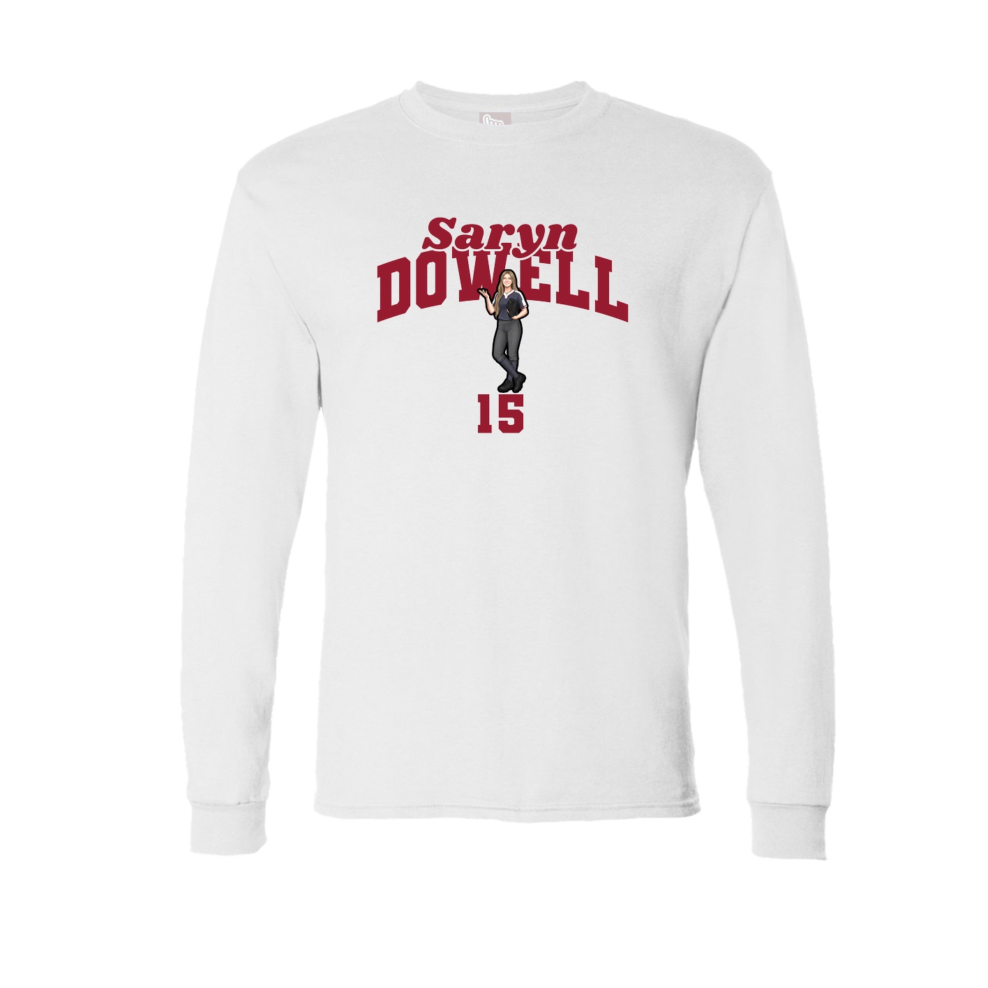 Long Sleeve Tee — Signature Arch in White