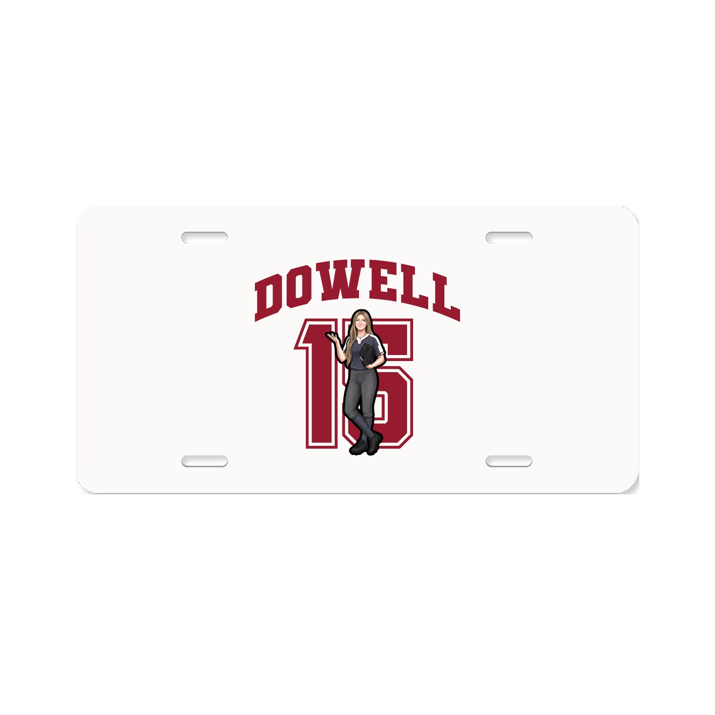 License Plate — Number in Classic