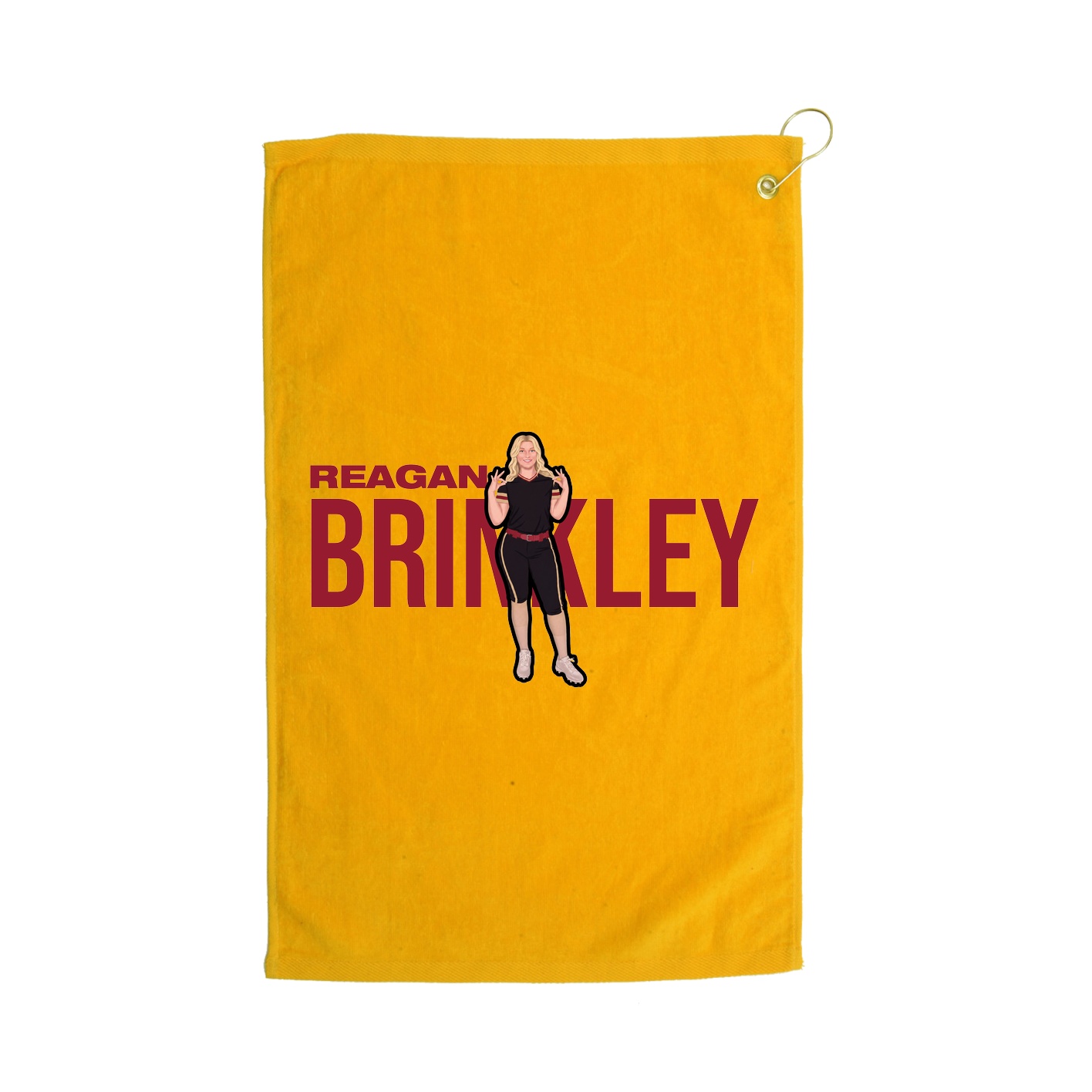 Golf Towel — Player Name in Gold