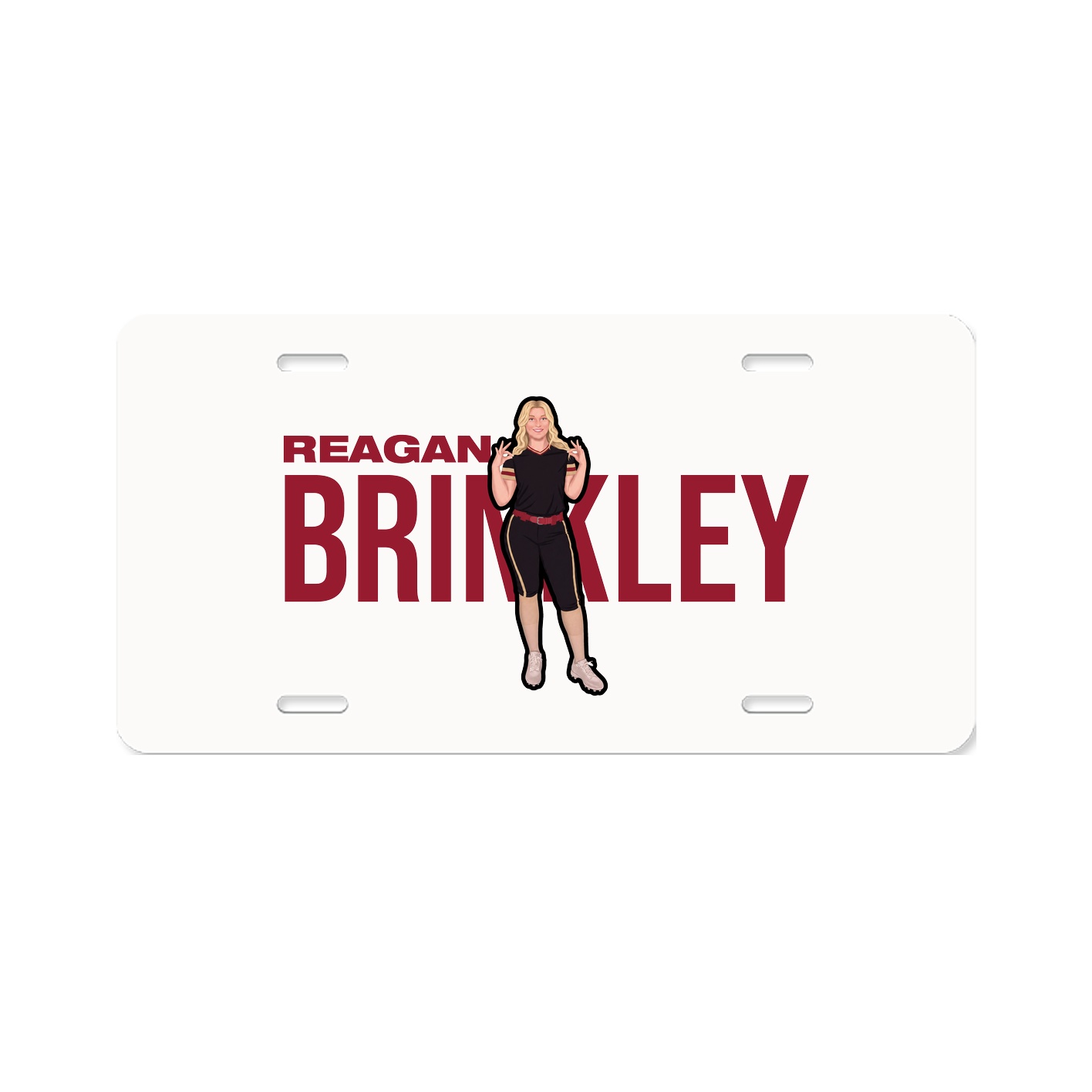 License Plate — Player Name in Classic
