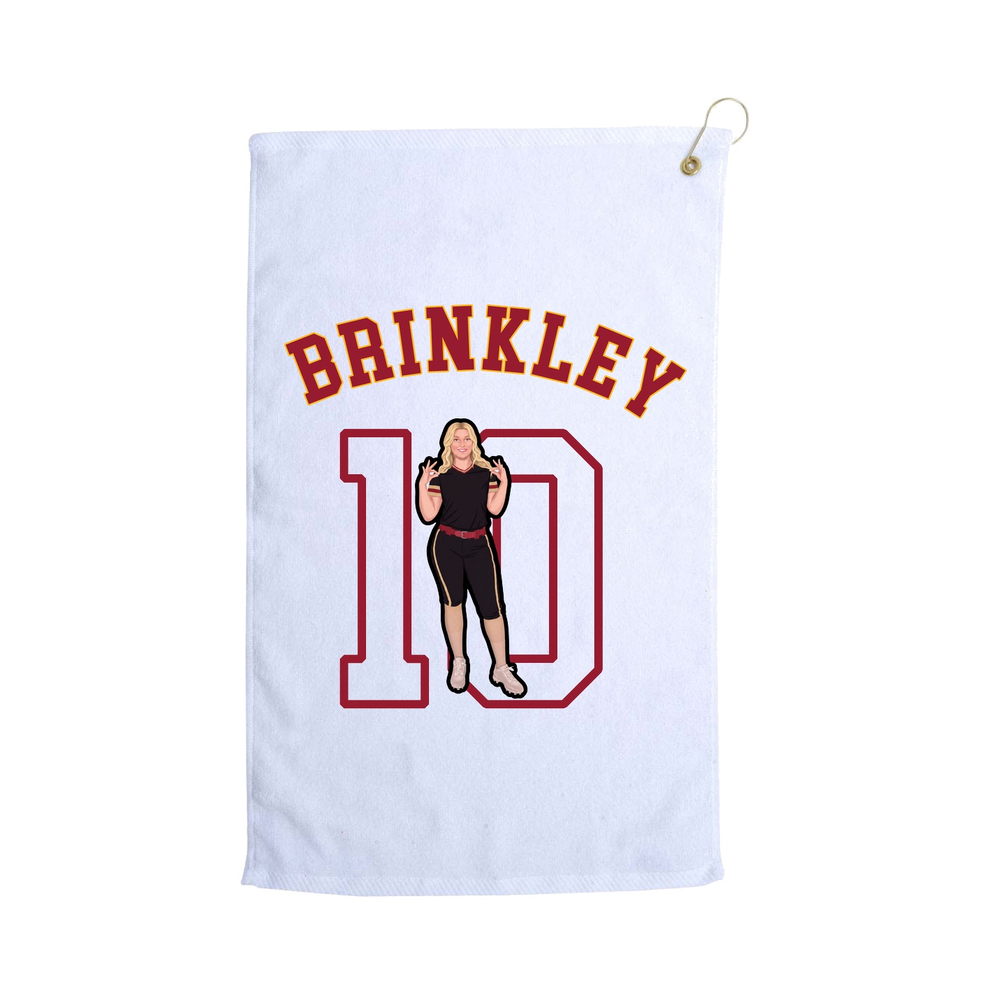 Golf Towel — Shirsey Arch in White