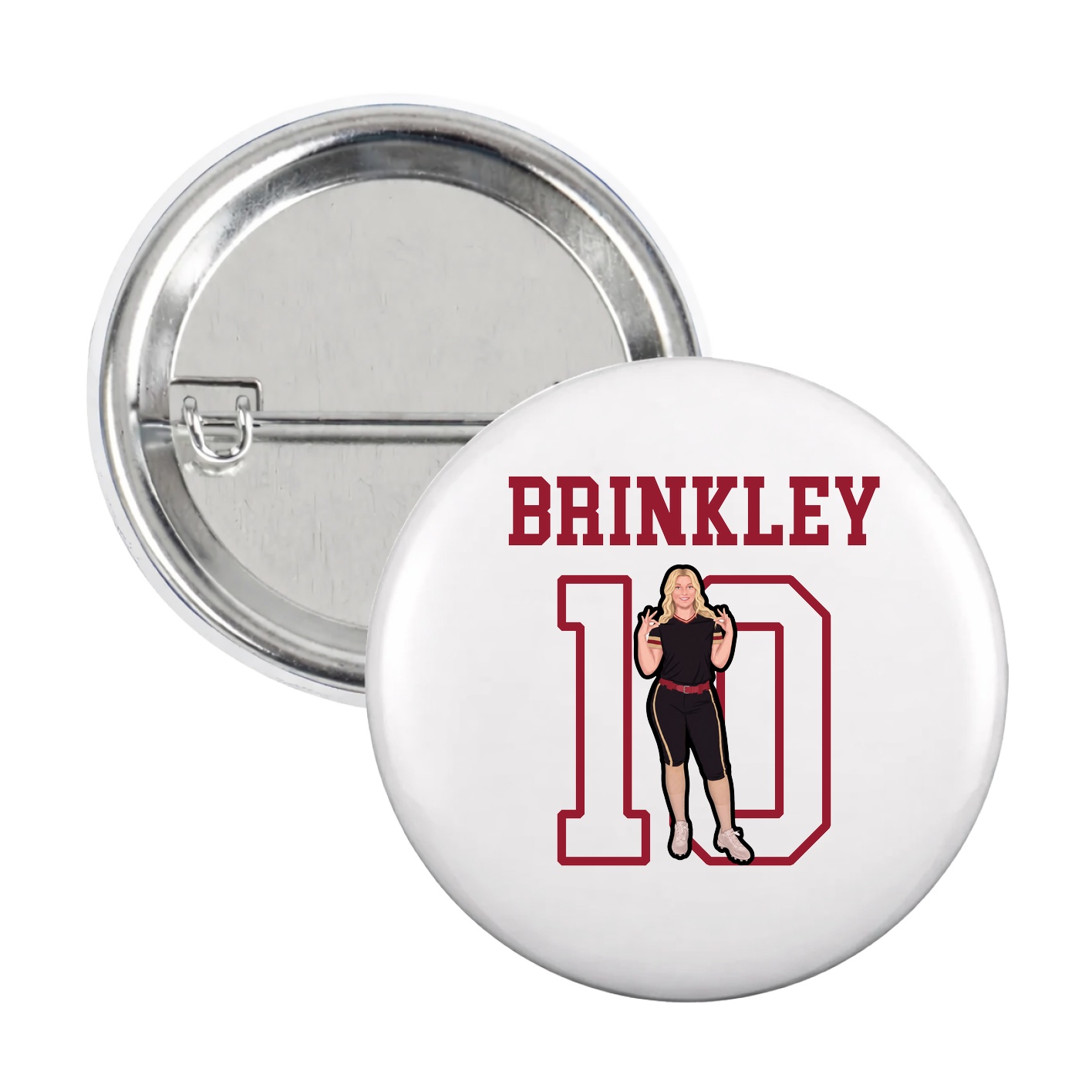 Game Day Button — Shirsey in White