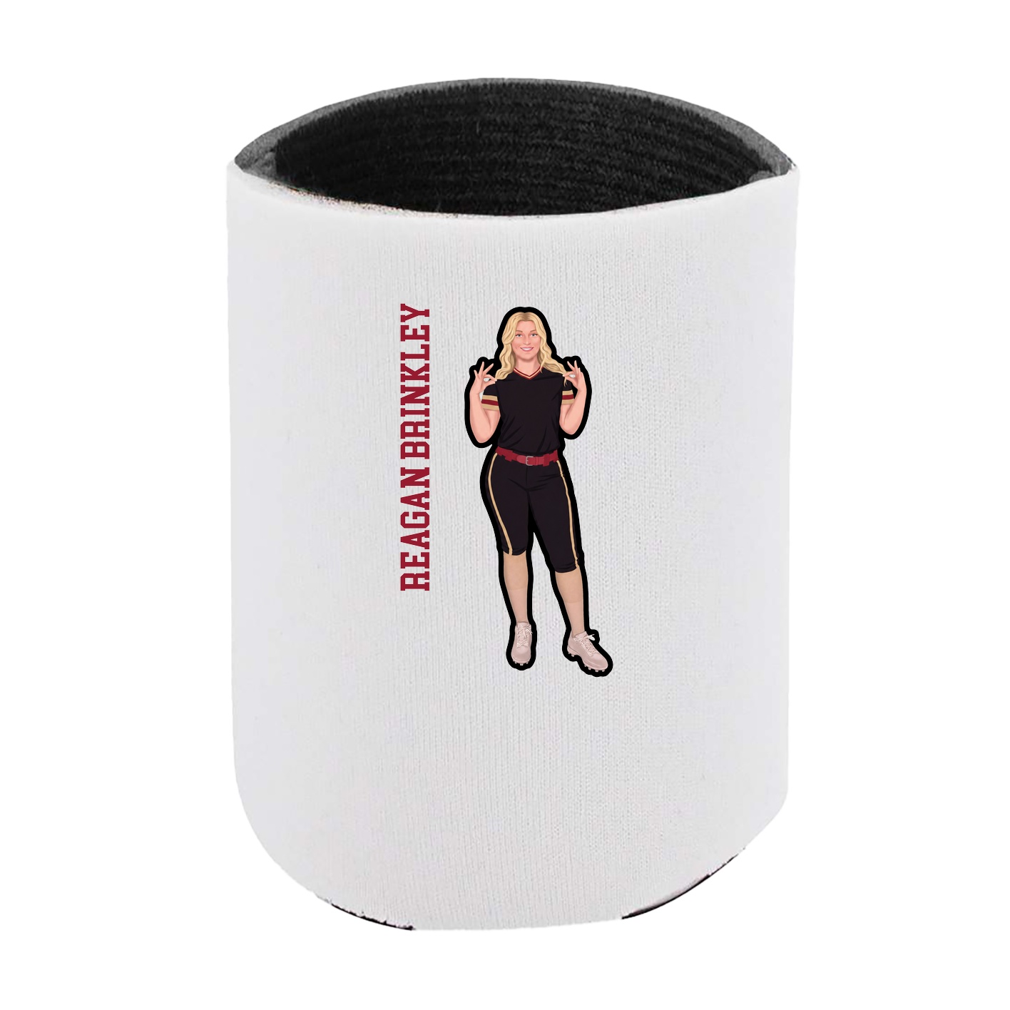 Can Holder — Name Vertical in White