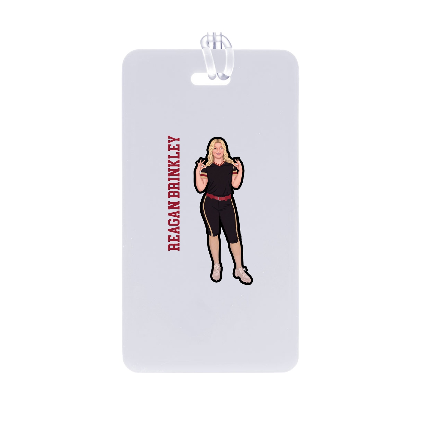Bag Tag — Name Vertical in Classic