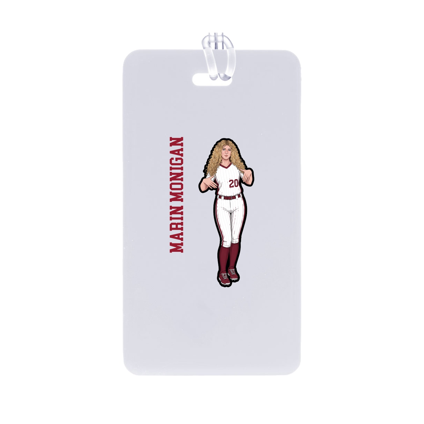 Bag Tag — Name Vertical in Classic