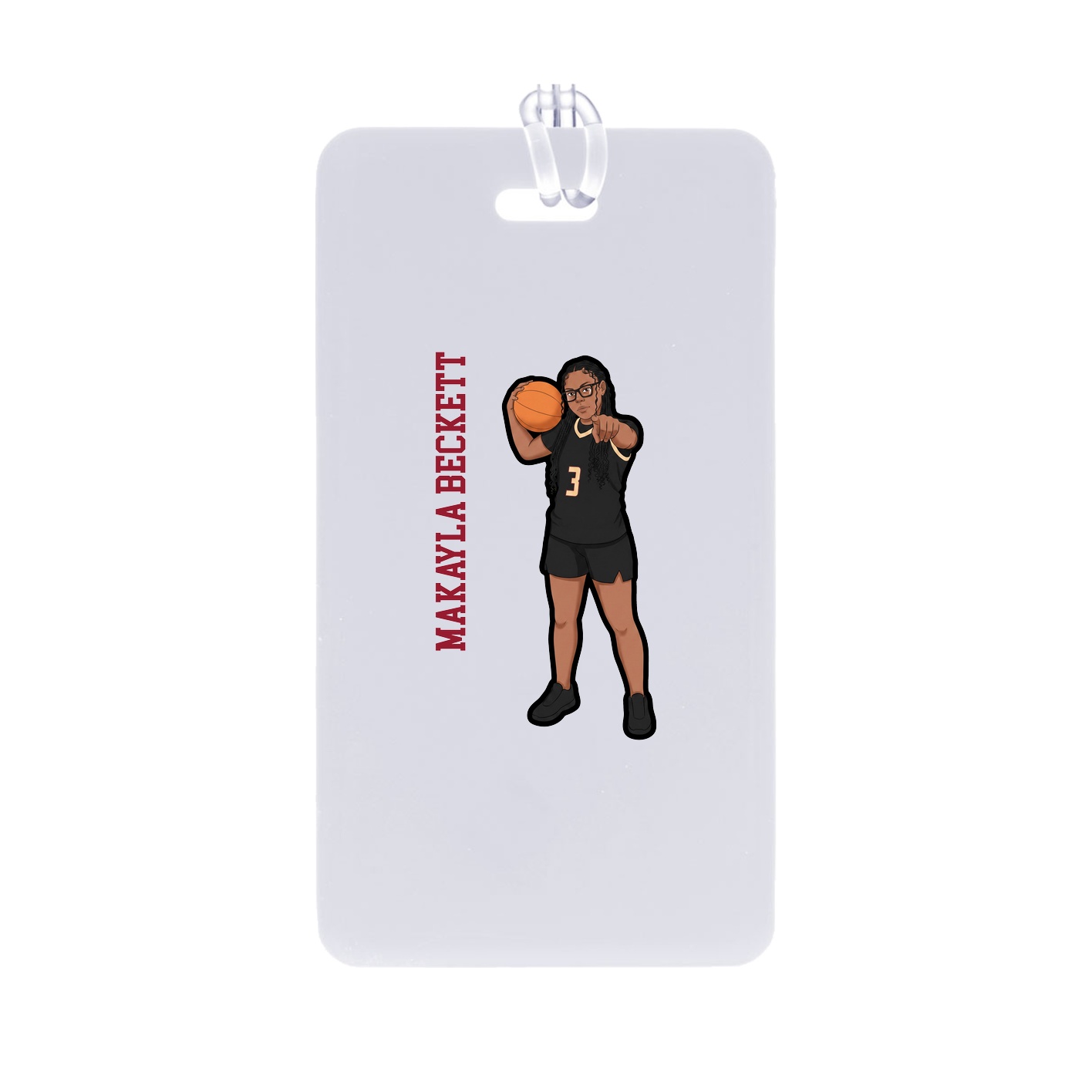 Bag Tag — Name Vertical in Classic