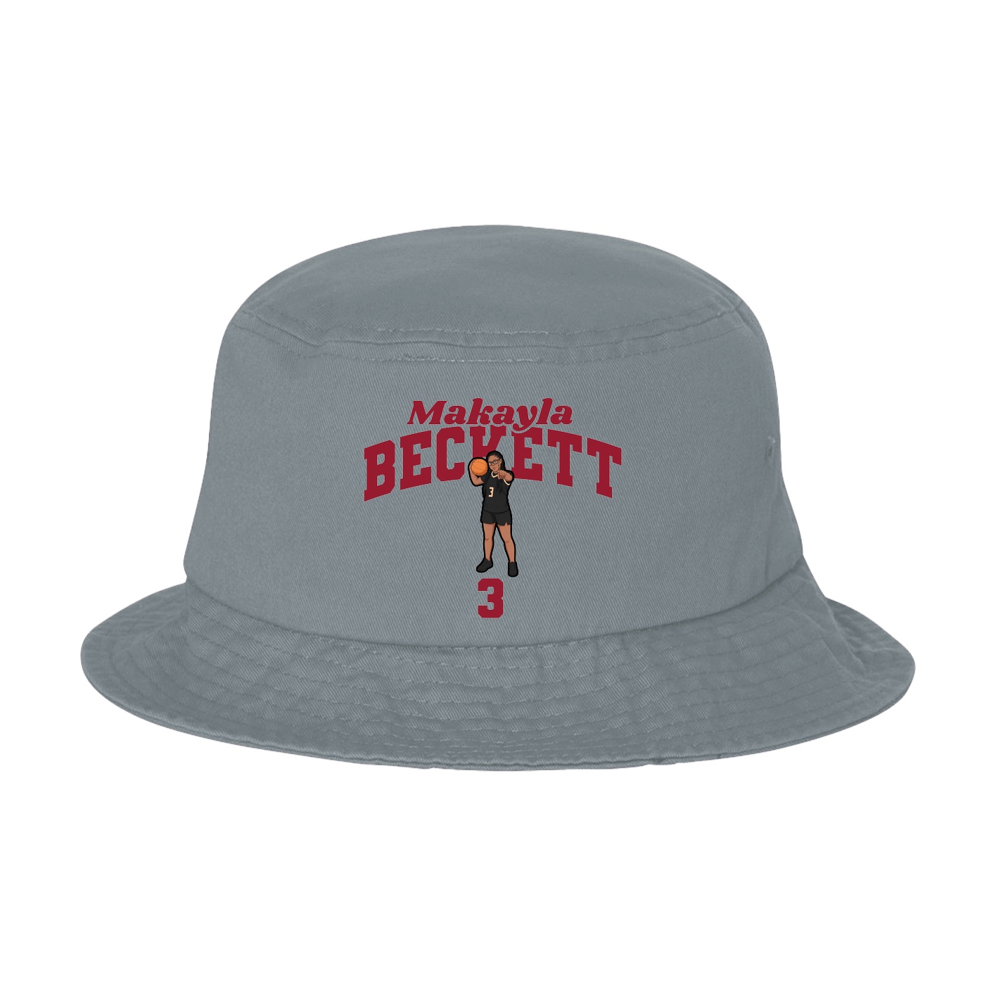 Bucket Cap — Signature Arch in Grey