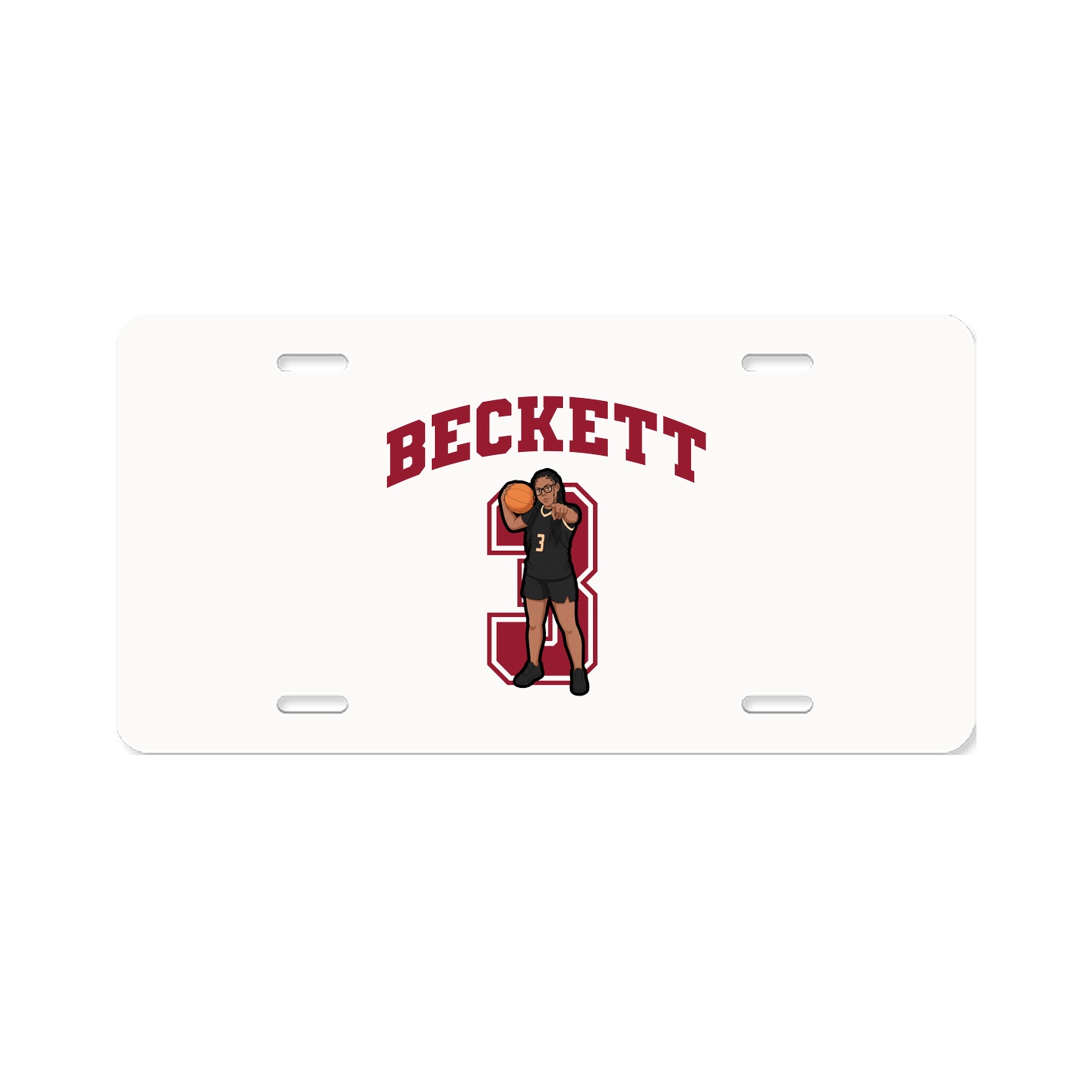 License Plate — Number in Classic