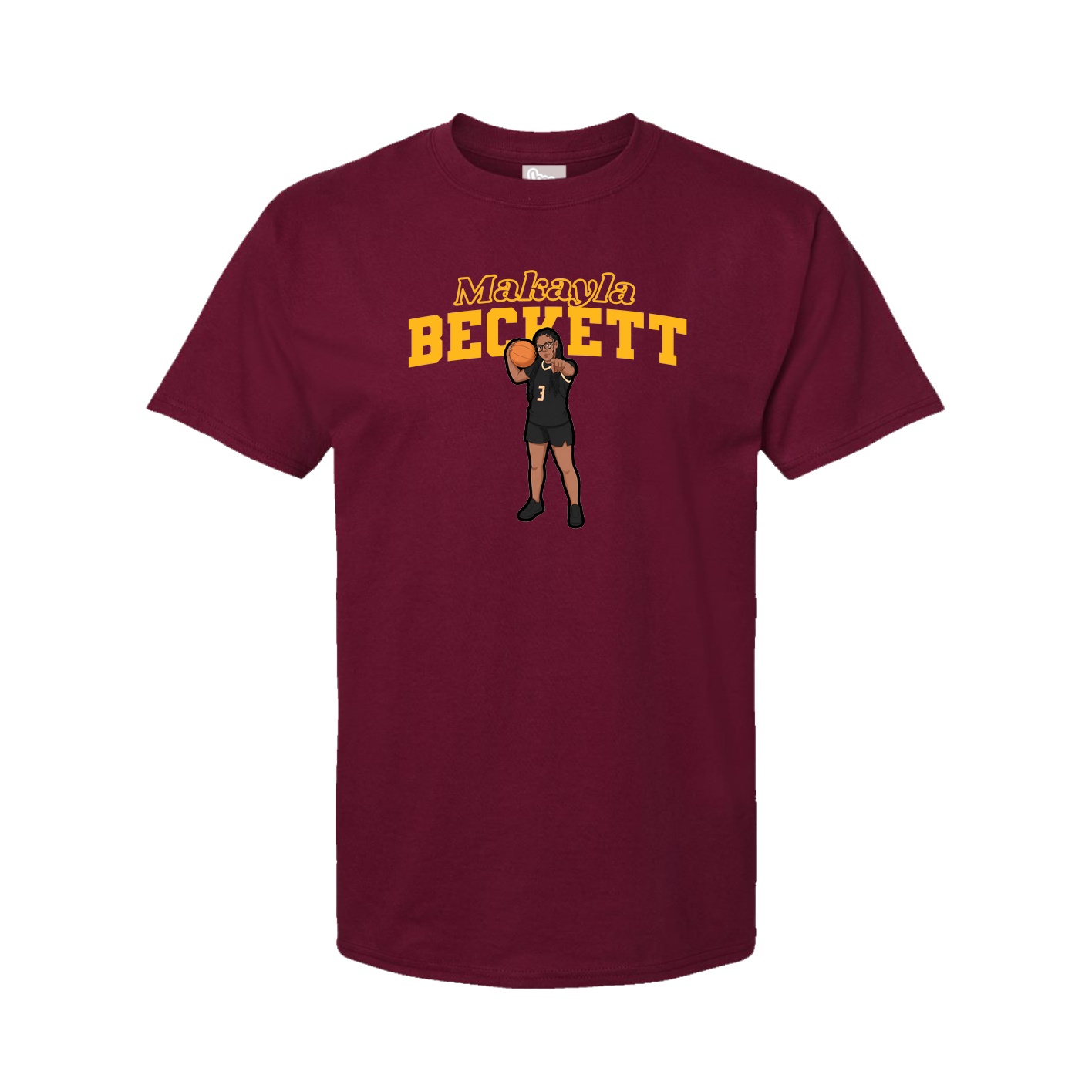 Youth Tee — Name Arch in Cardinal