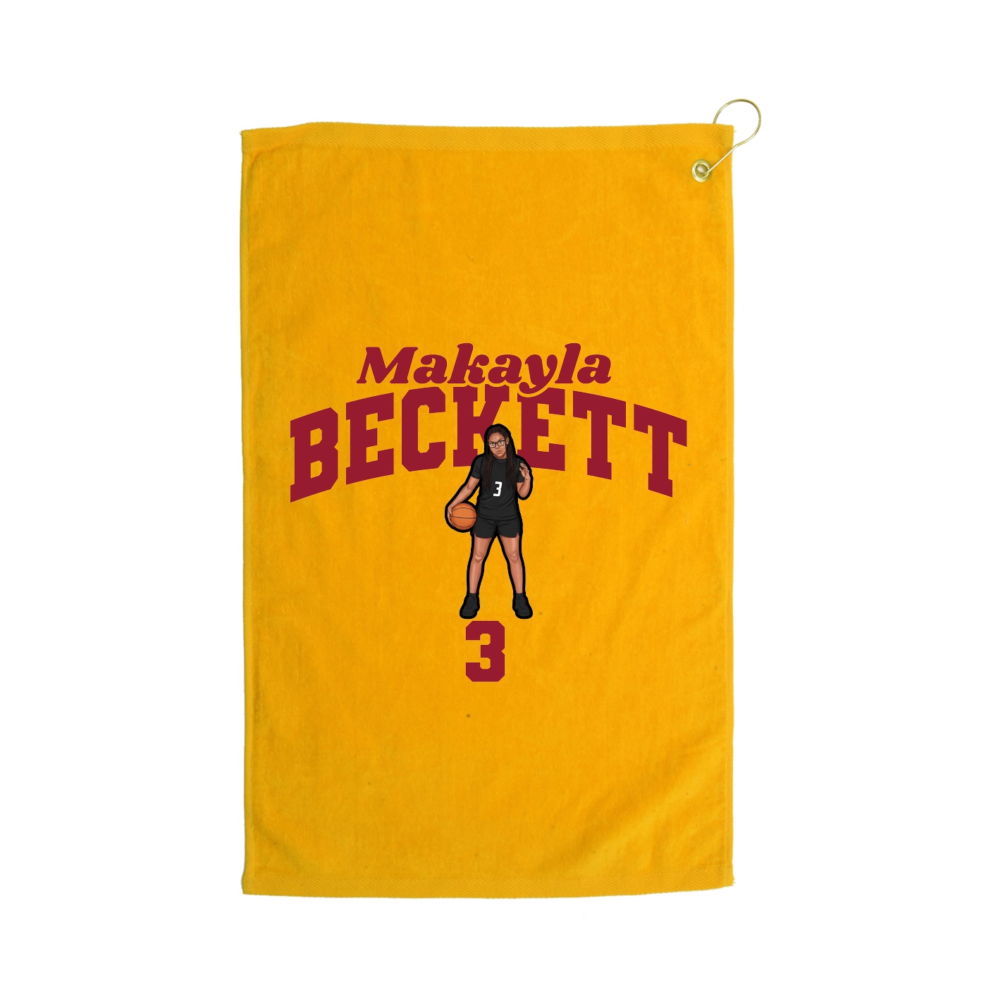 Golf Towel — Signature Arch in Gold