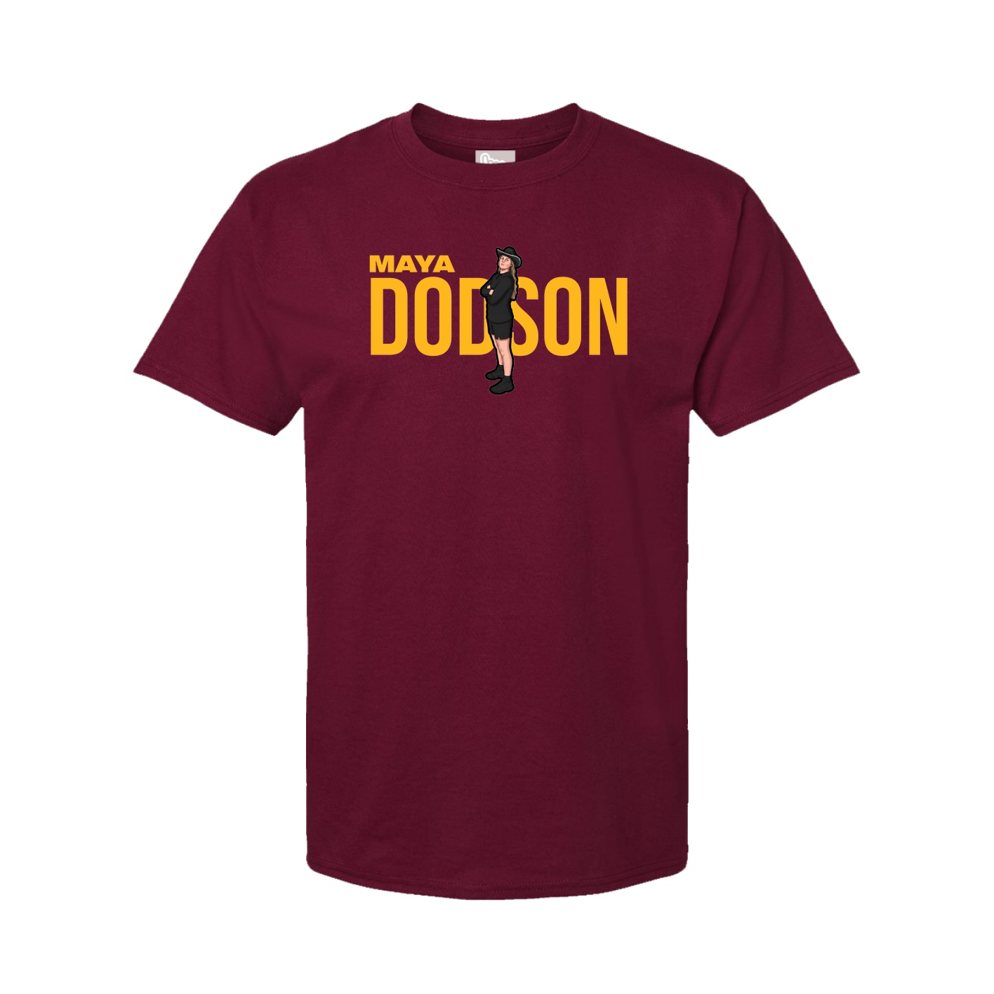 Youth Tee — Player Name in Cardinal