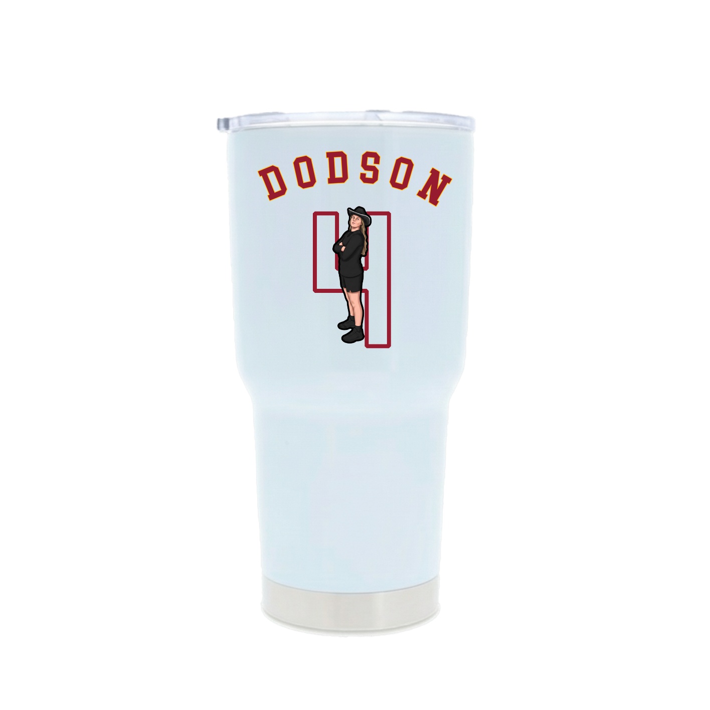 30oz Stainless Steel Tumbler — Shirsey Arch in White