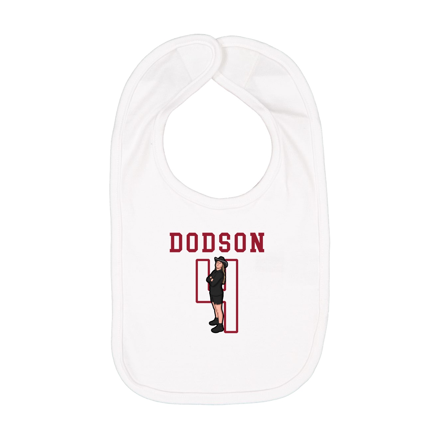 Infant Bib — Shirsey in White