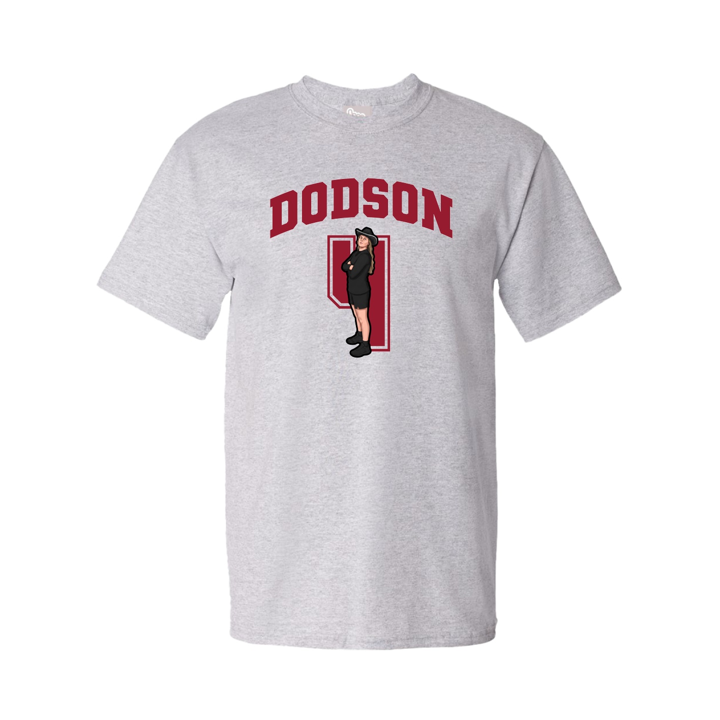 Youth Tee — Number in Grey