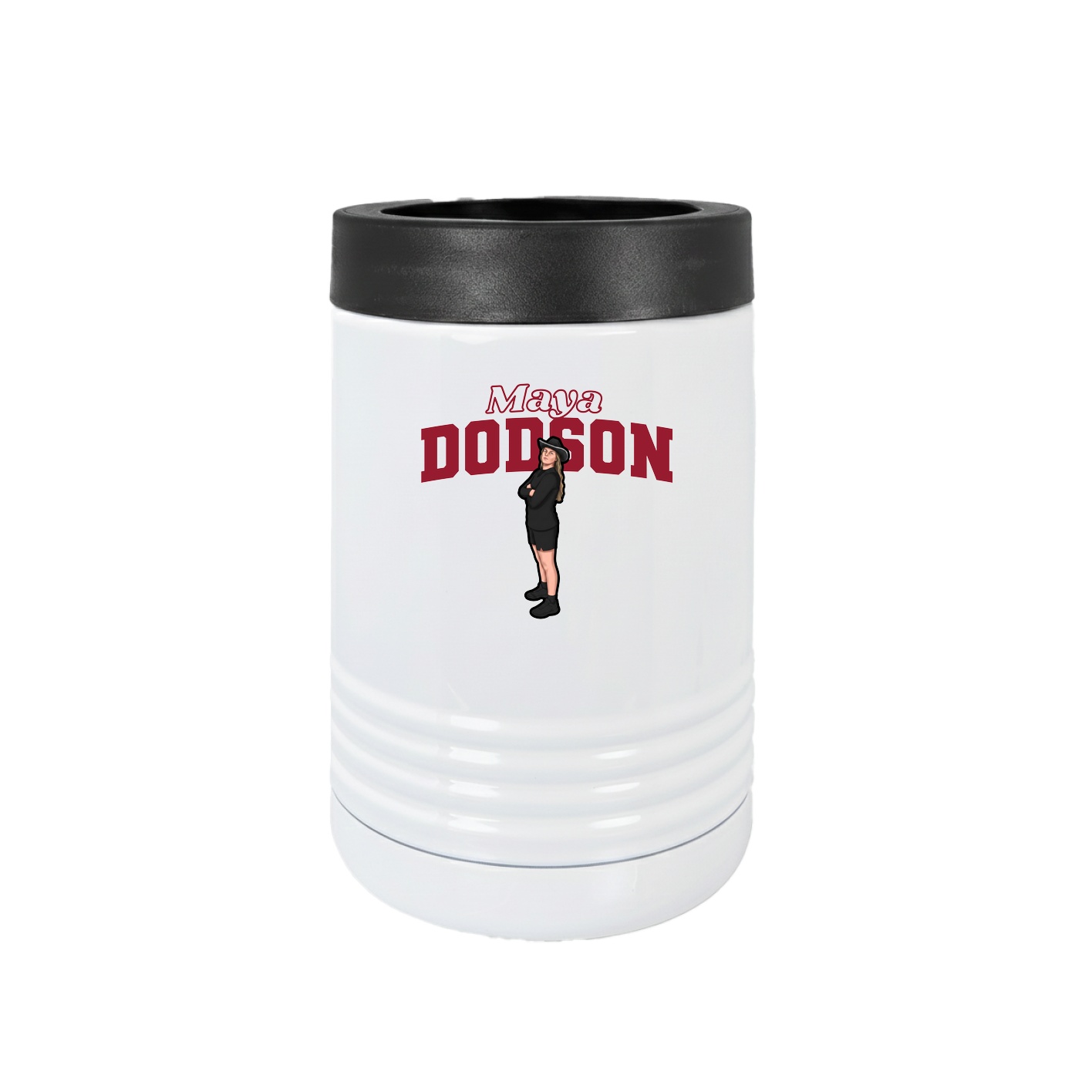 Beverage Holder — Name Arch in White