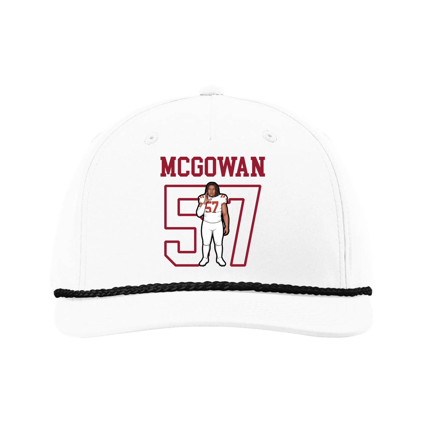 Five-Panel Classic Rope Cap — Shirsey in White