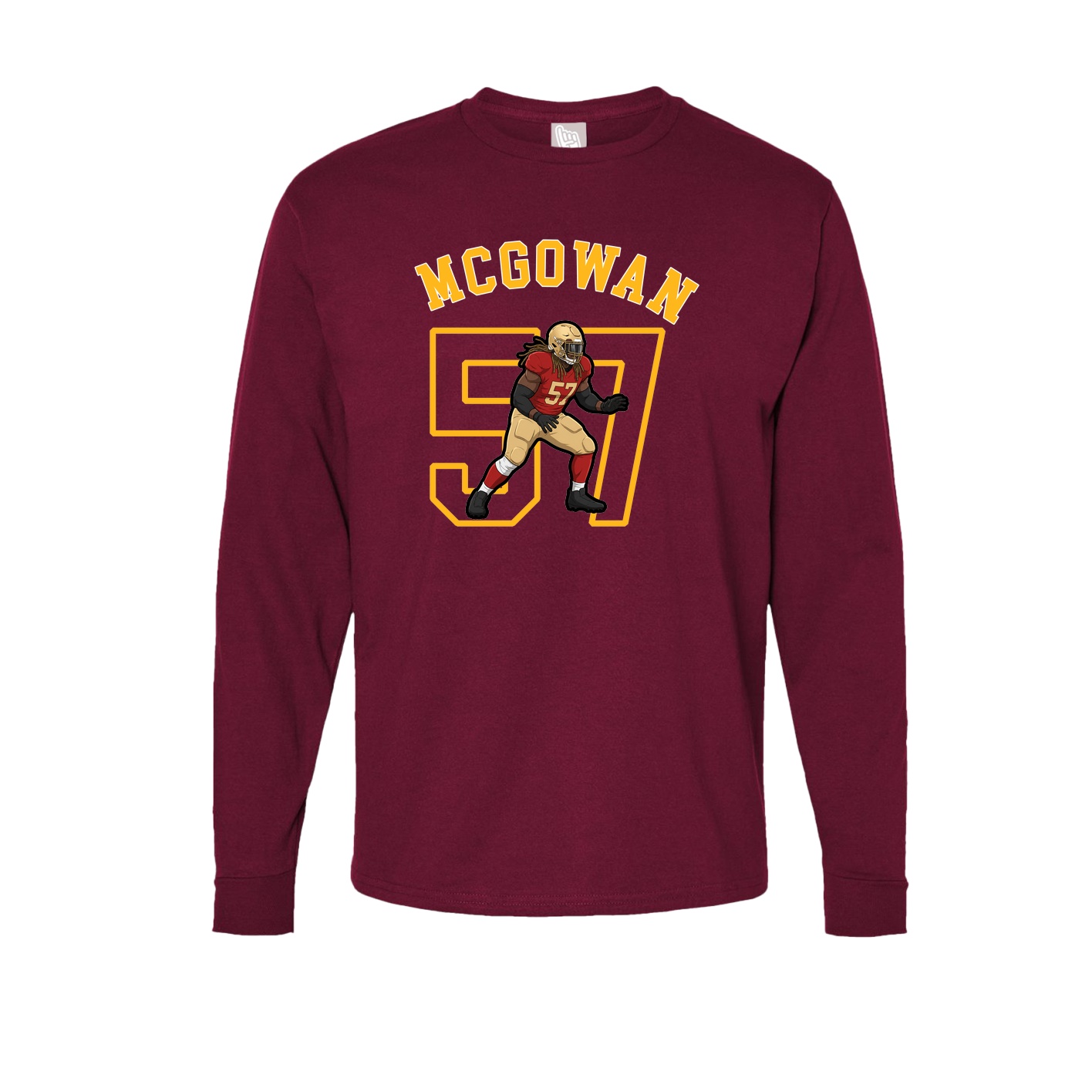 Long Sleeve Tee — Shirsey Arch in Cardinal