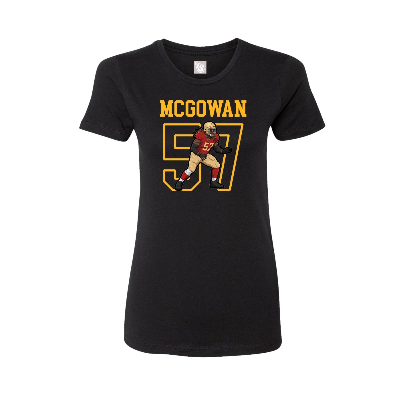 Fitted Women's Tee — Shirsey in Black