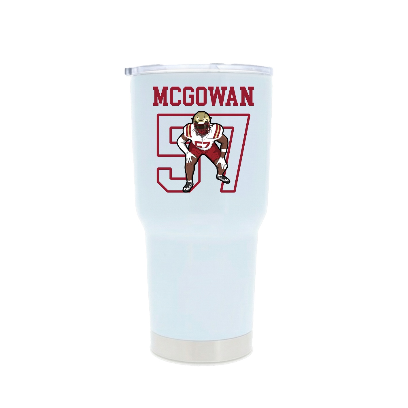 30oz Stainless Steel Tumbler — Shirsey in White