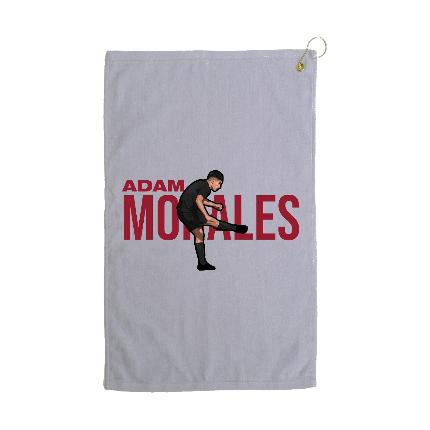 Golf Towel — Player Name in Grey